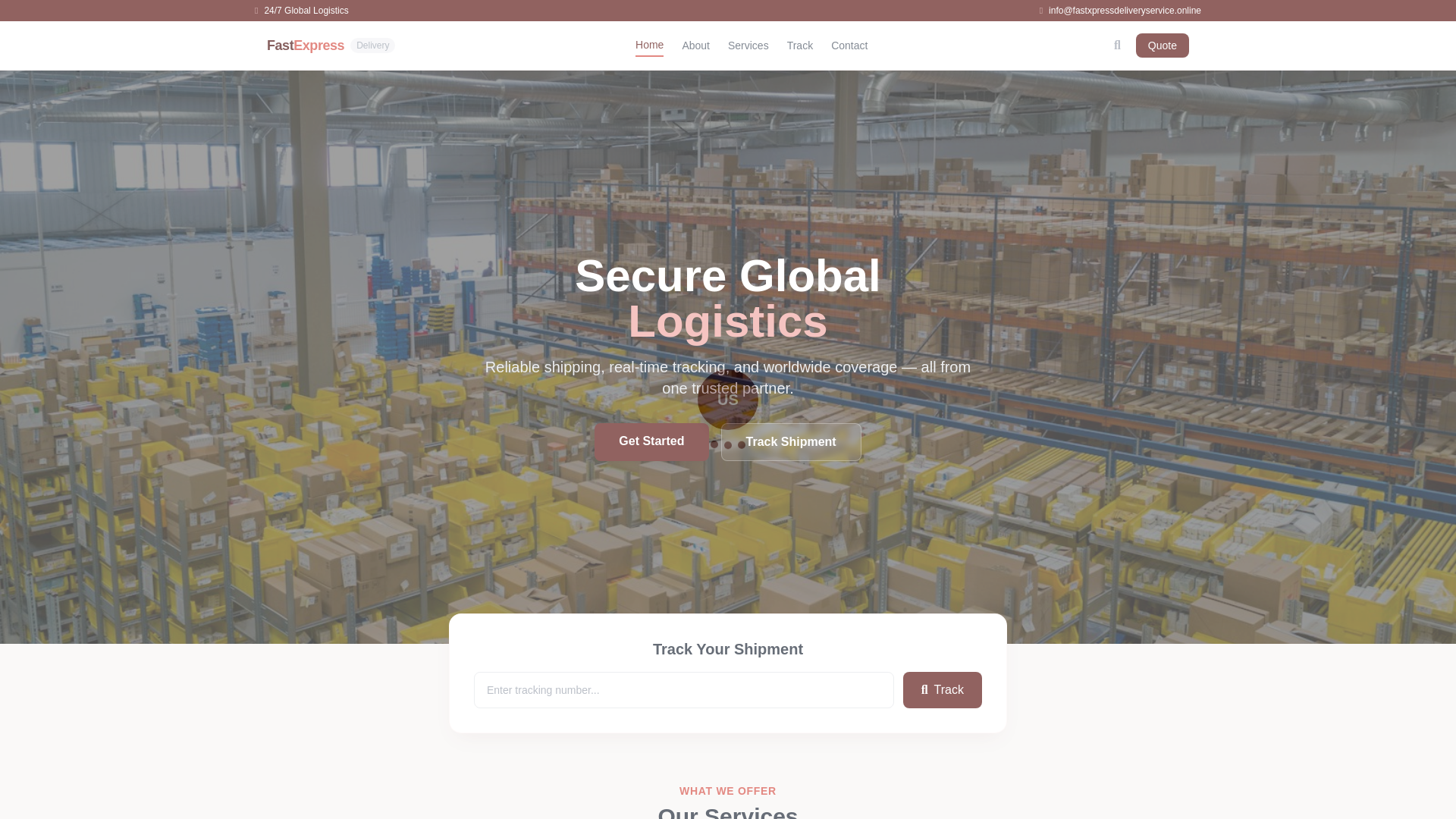 Screenshot of fastxpressdeliveryservice.online