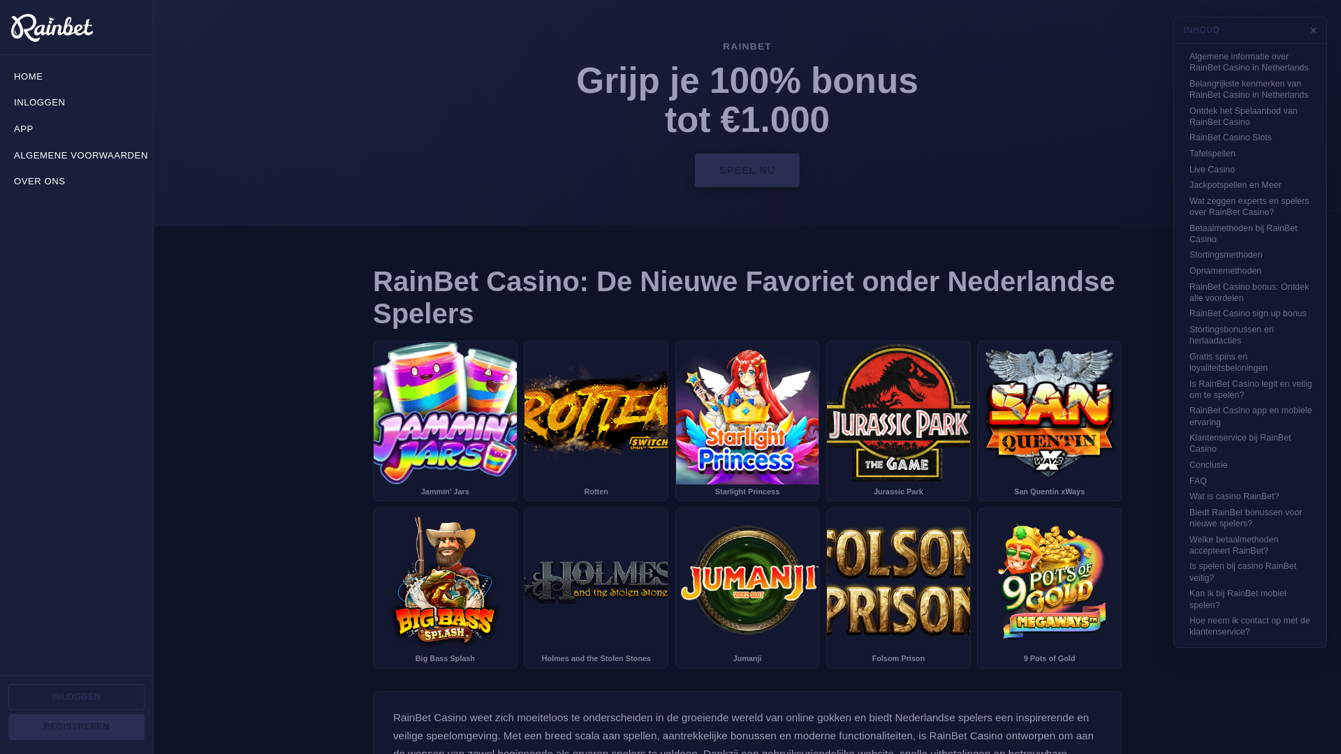 Screenshot of rainbet-casinos-netherlands.com