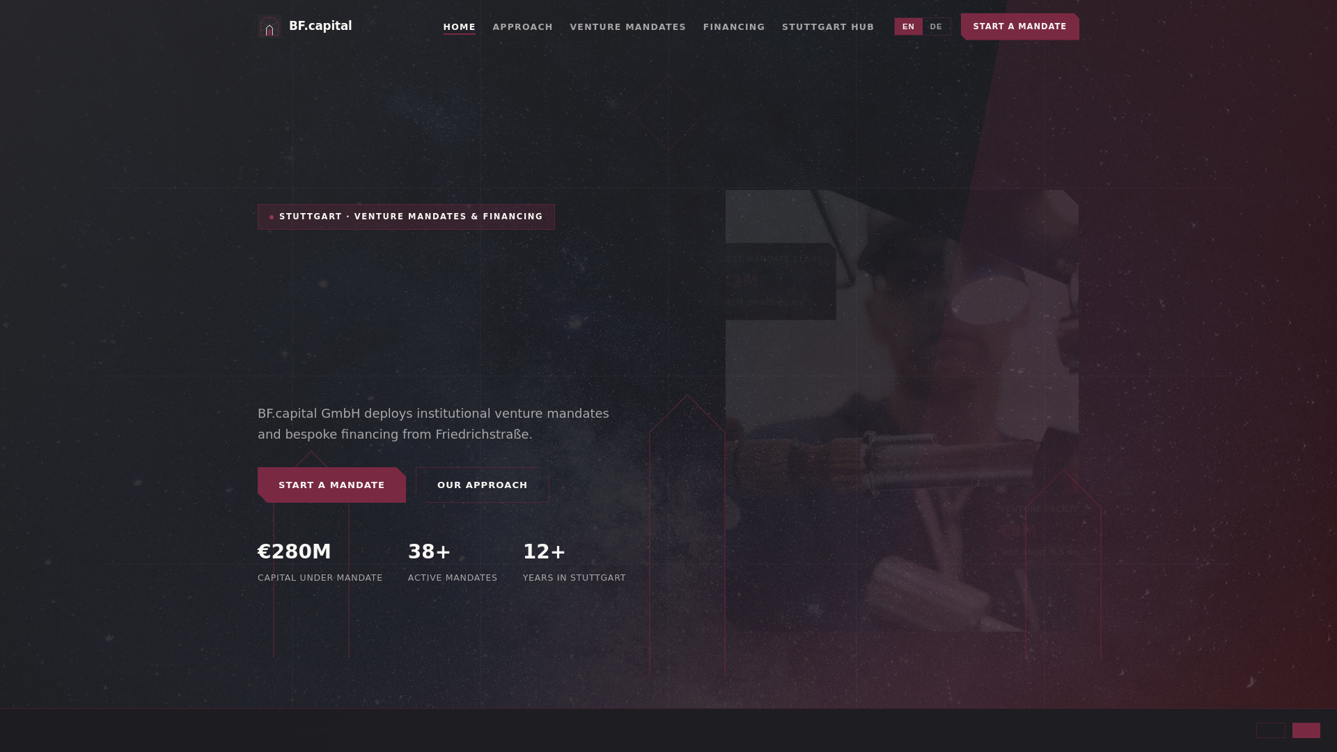Screenshot of bf-capital-gbh.com