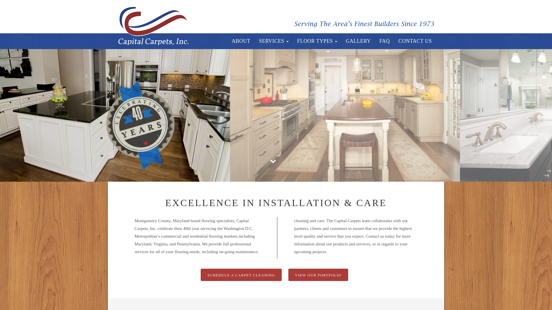 Screenshot of capitalcarpetsinc.com