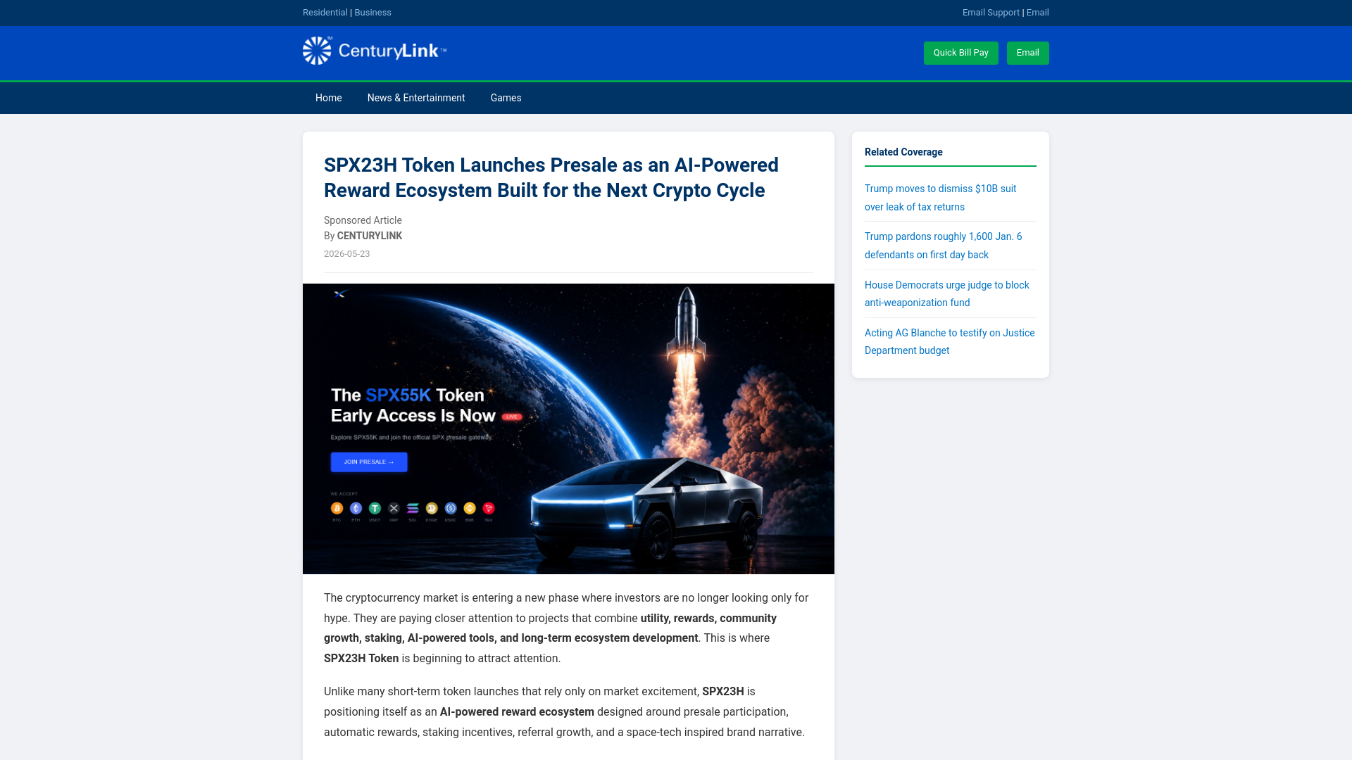 Screenshot of spx23h-centurylink.com
