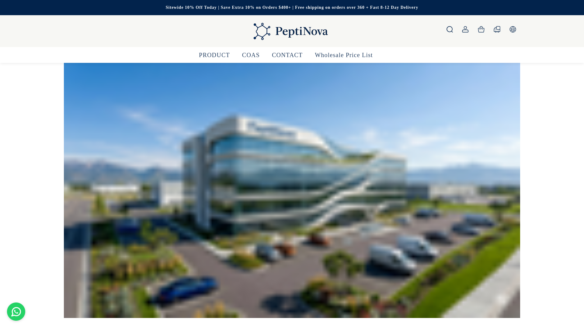 Screenshot of peptinovac.com