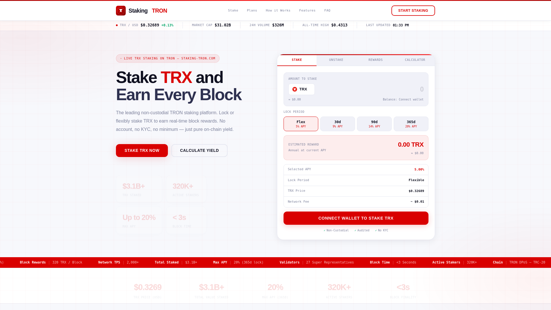 Screenshot of staking-tron.com