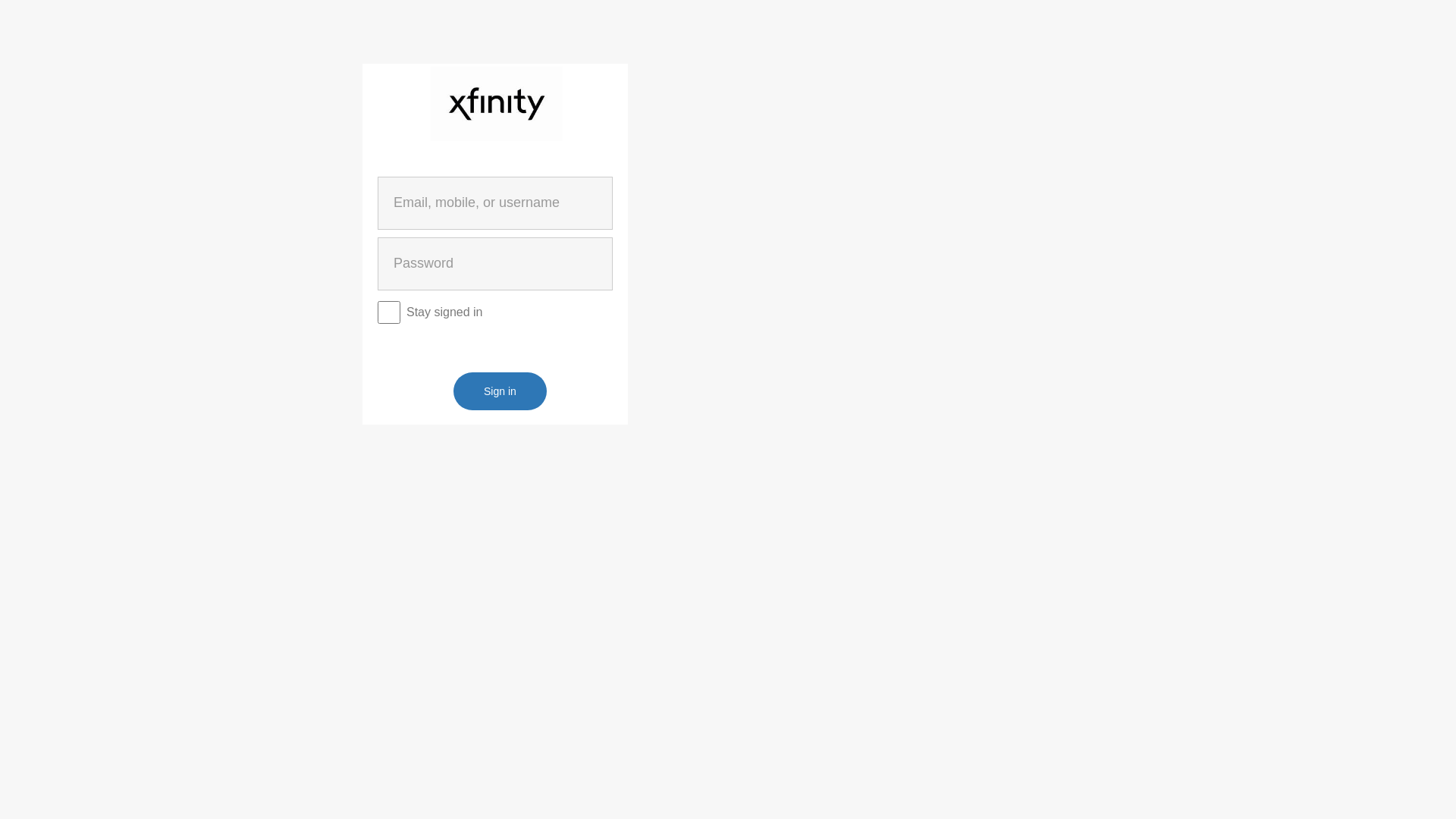 Screenshot of xfinityaccountupdates.webflow.io