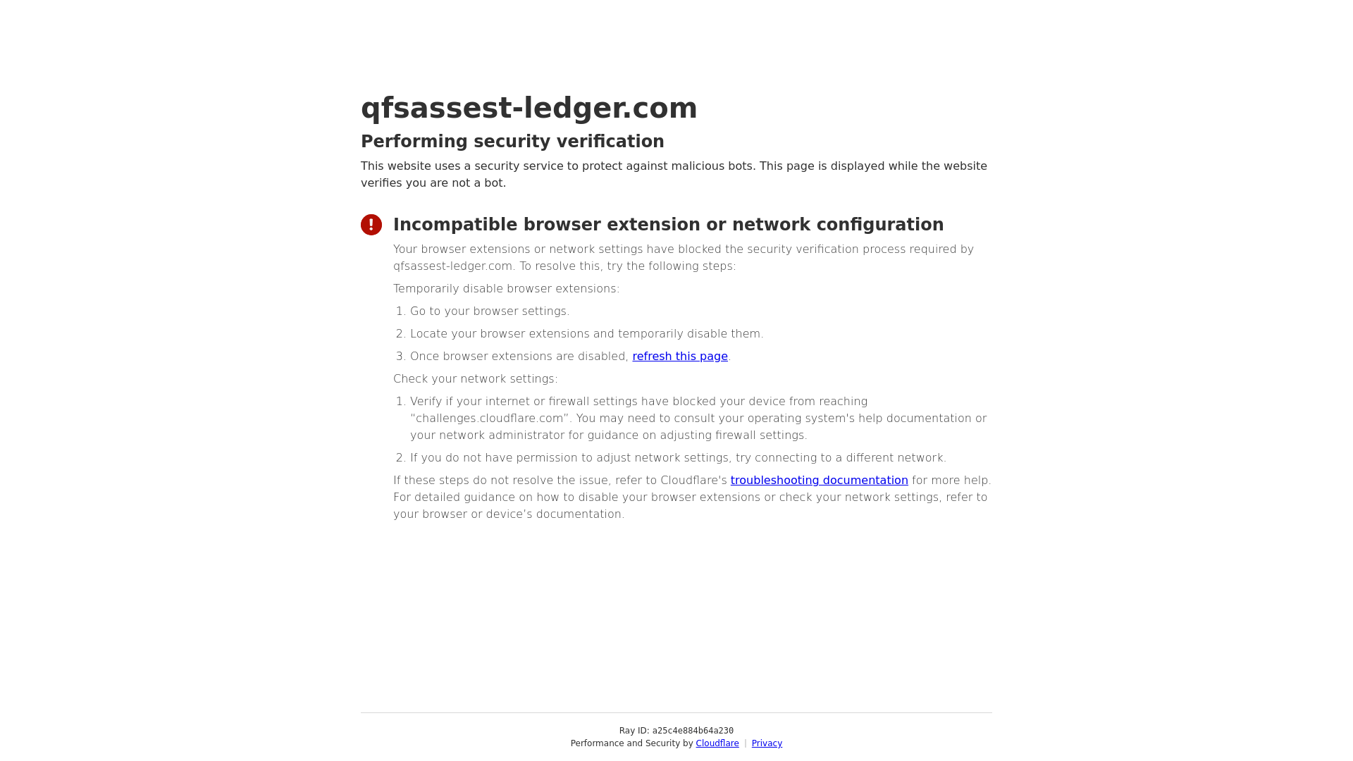 Screenshot of qfsassest-ledger.com