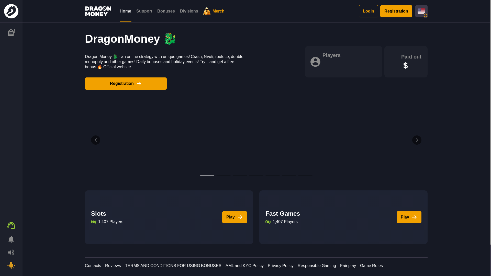 Screenshot of dragmoney.net