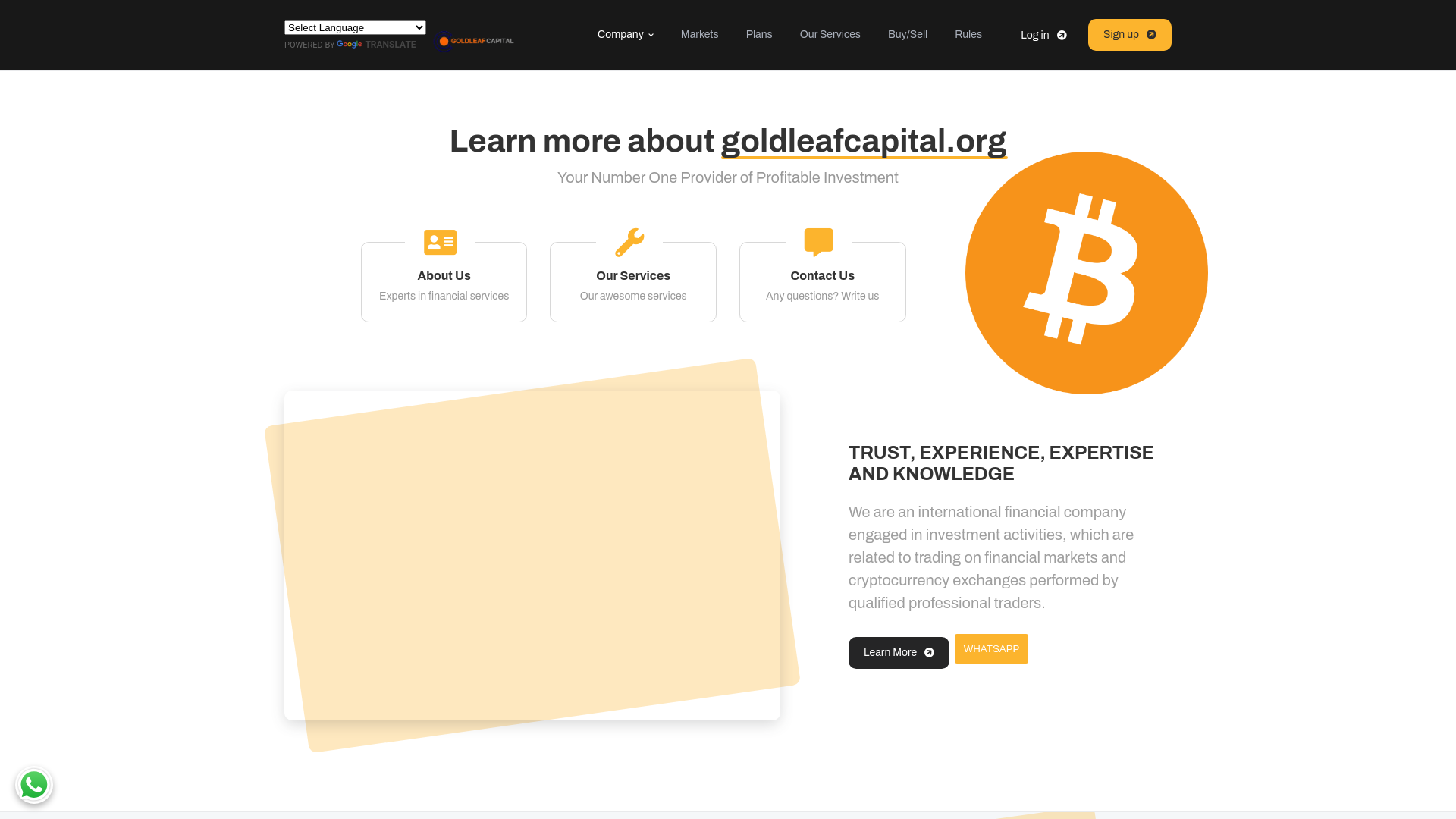 Stored capture of goldleafcapital.org
