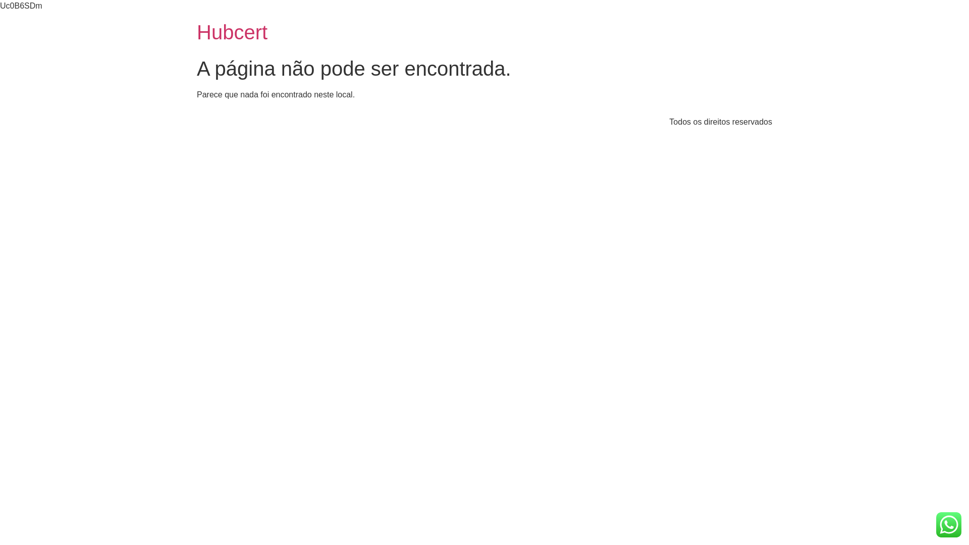 Screenshot of hubcert.com.br
