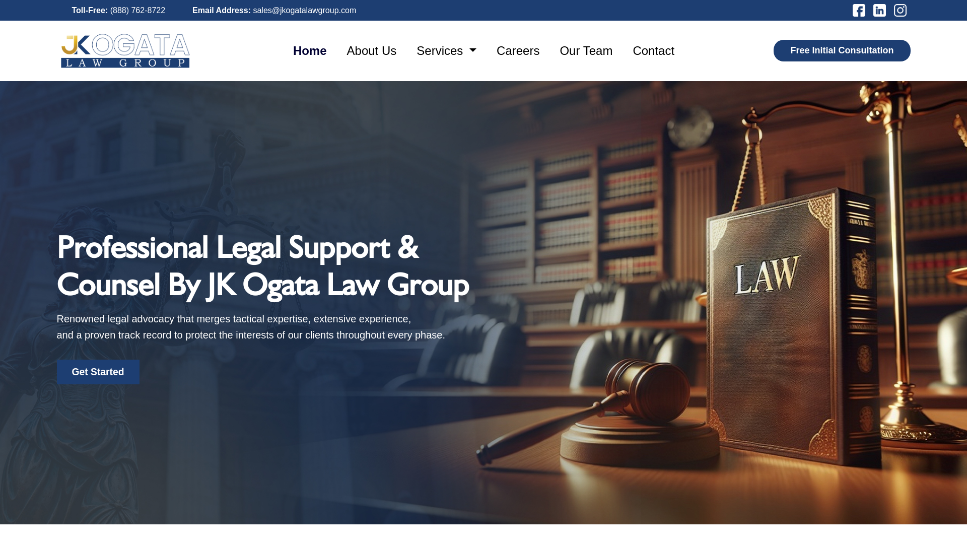 Screenshot of jkogatalawgroup.com