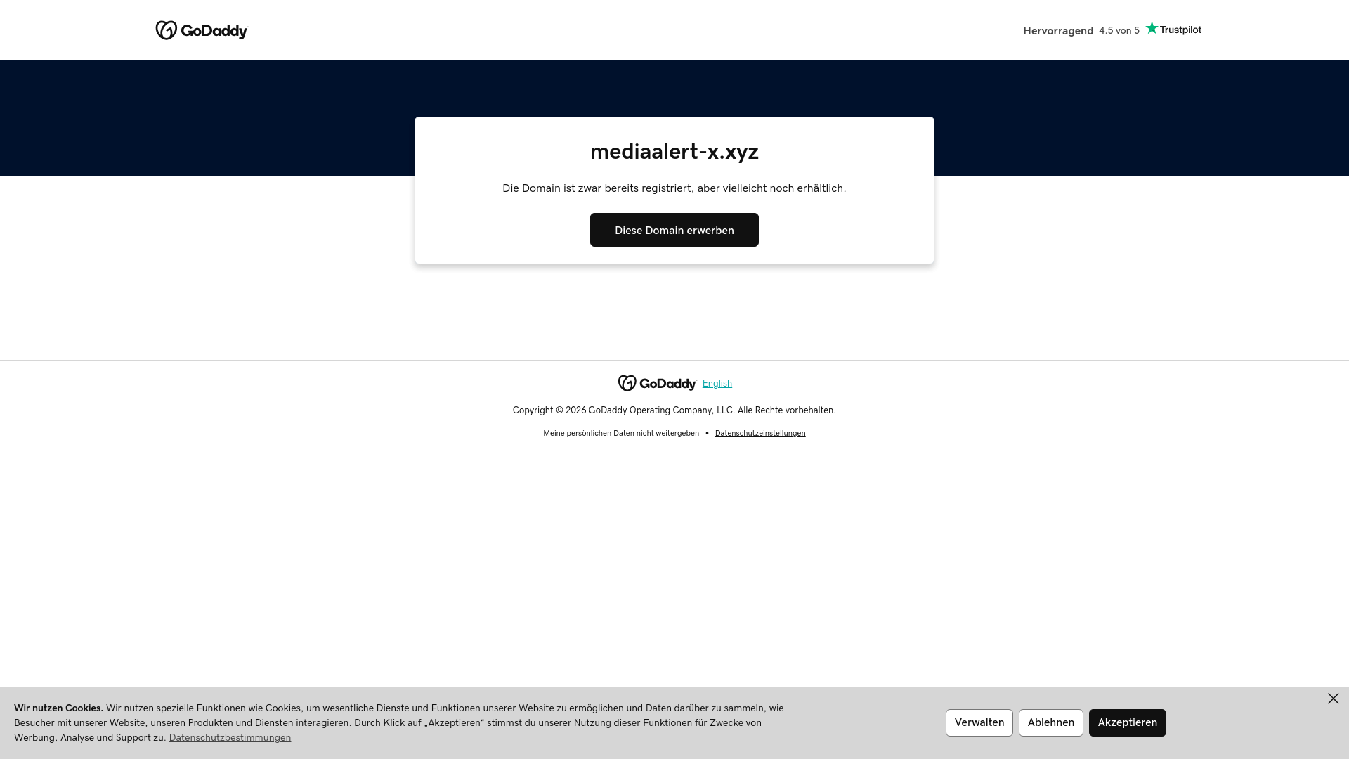 Screenshot of mediaalert-x.xyz