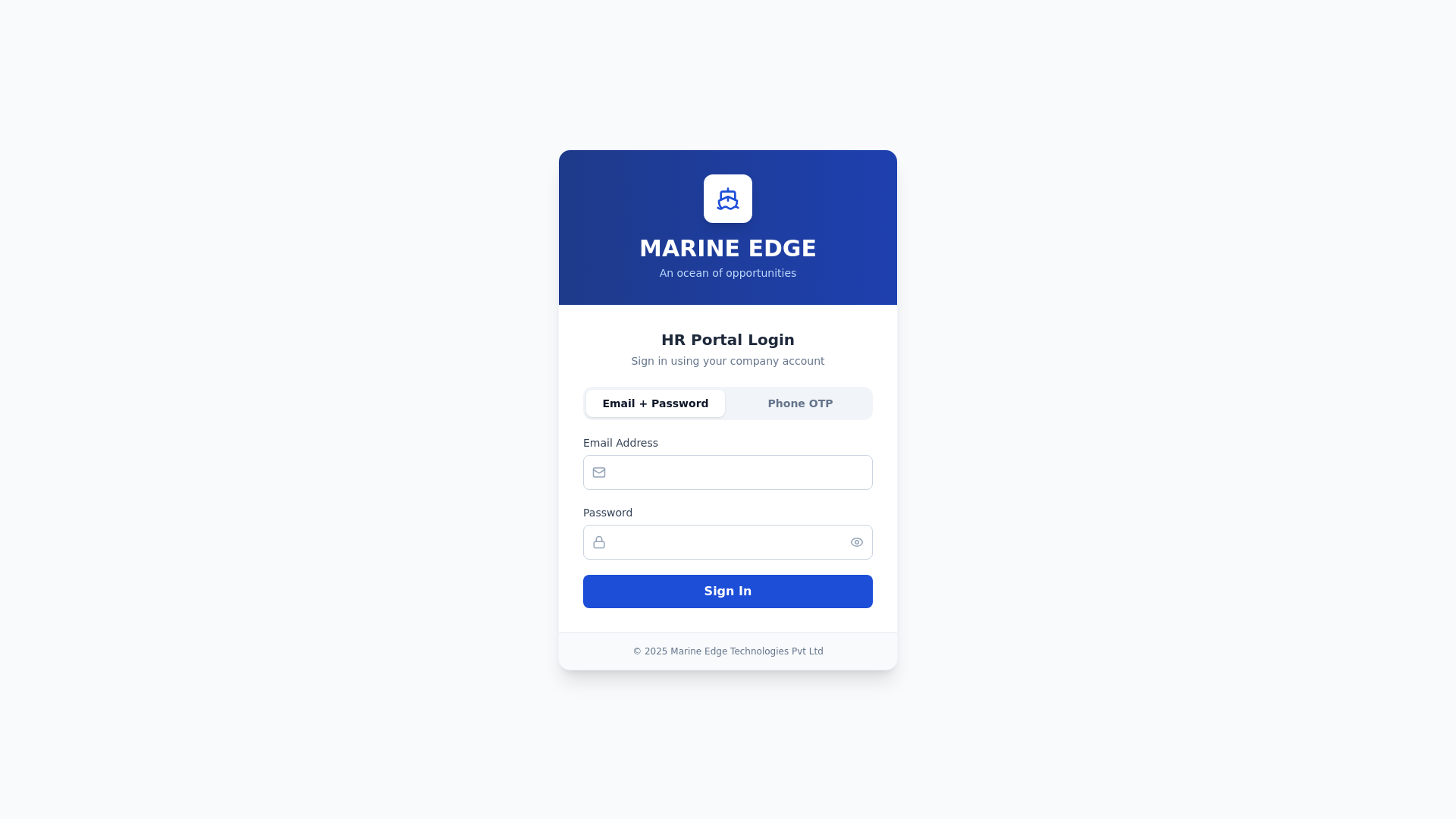 Stored capture of hrms.marineedge.in