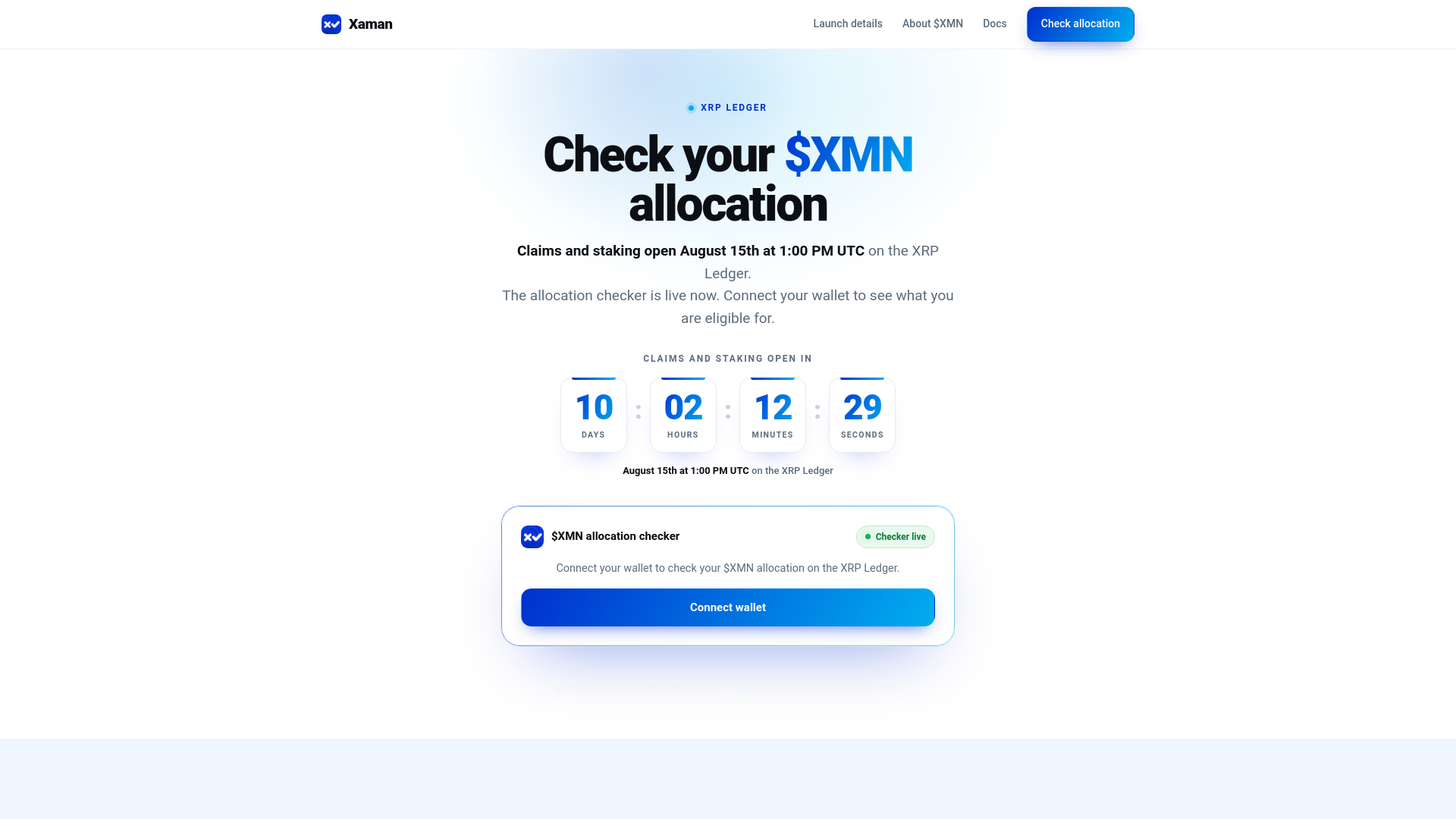 Screenshot of xaman.events