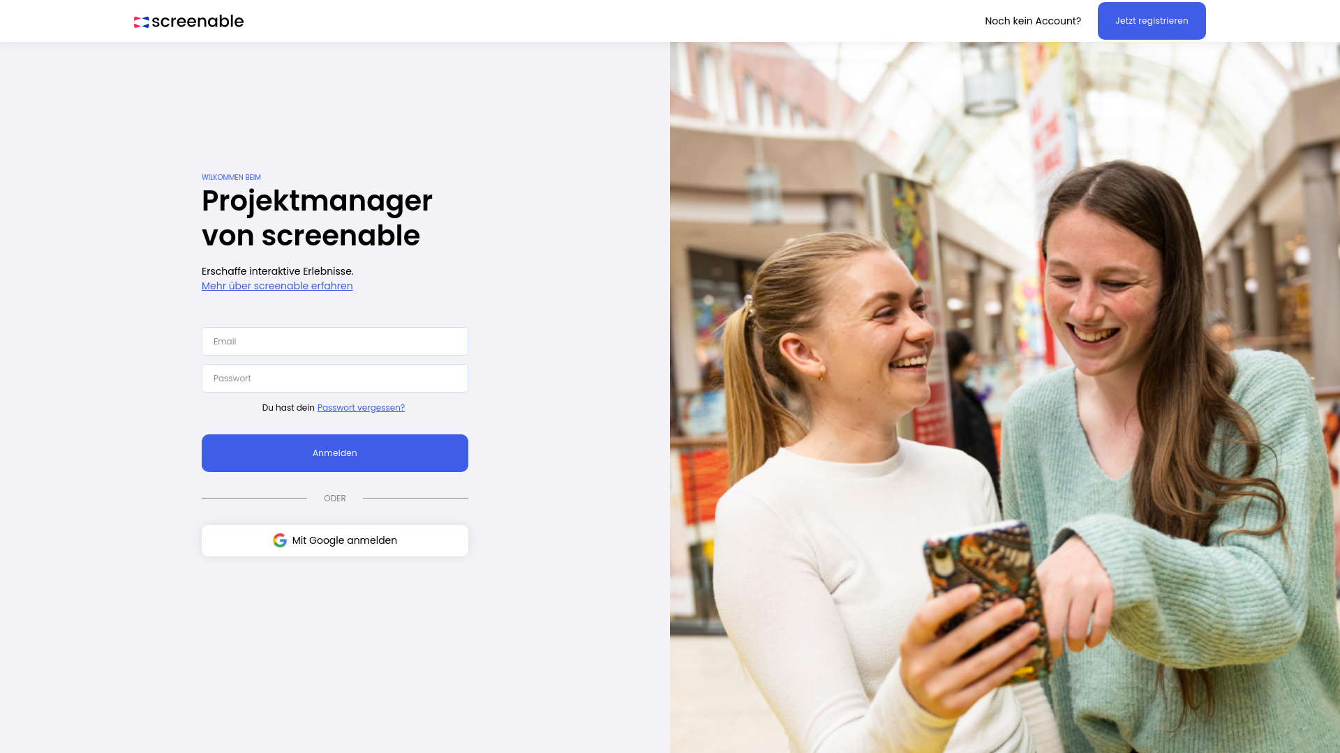 Stored capture of dashboard.screenable.io