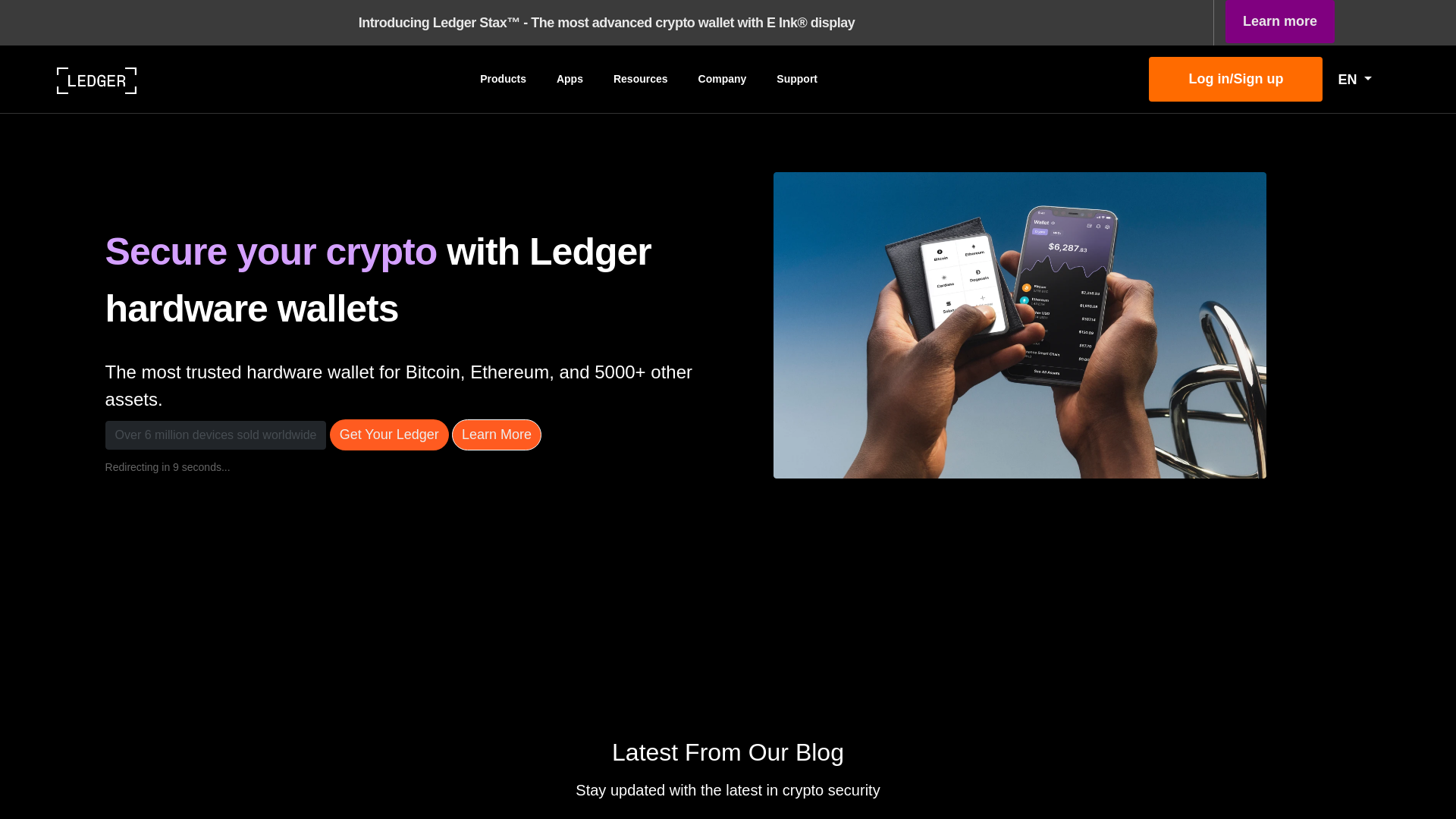 Screenshot of wallet-support-ledger-livenanox-cdn.vercel.app