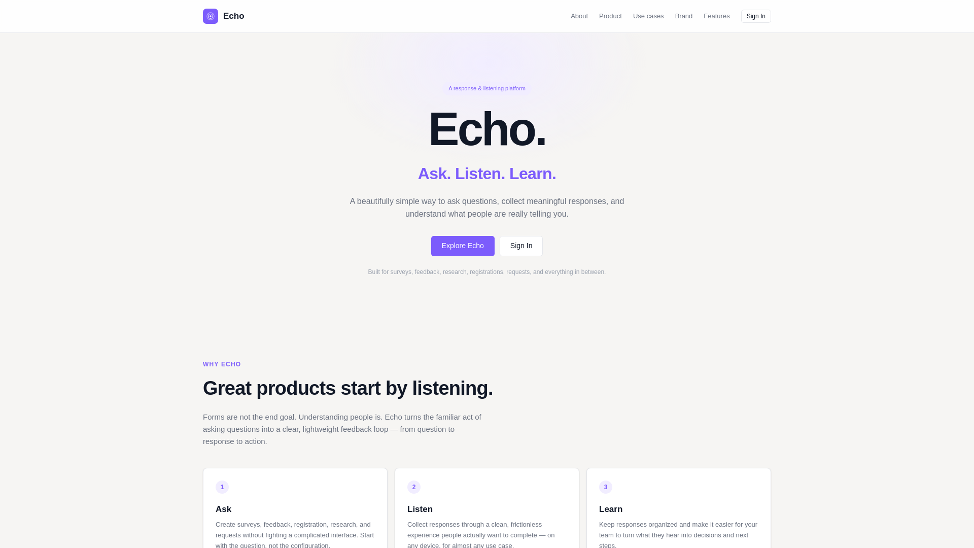 Screenshot of echo.product-sid.us