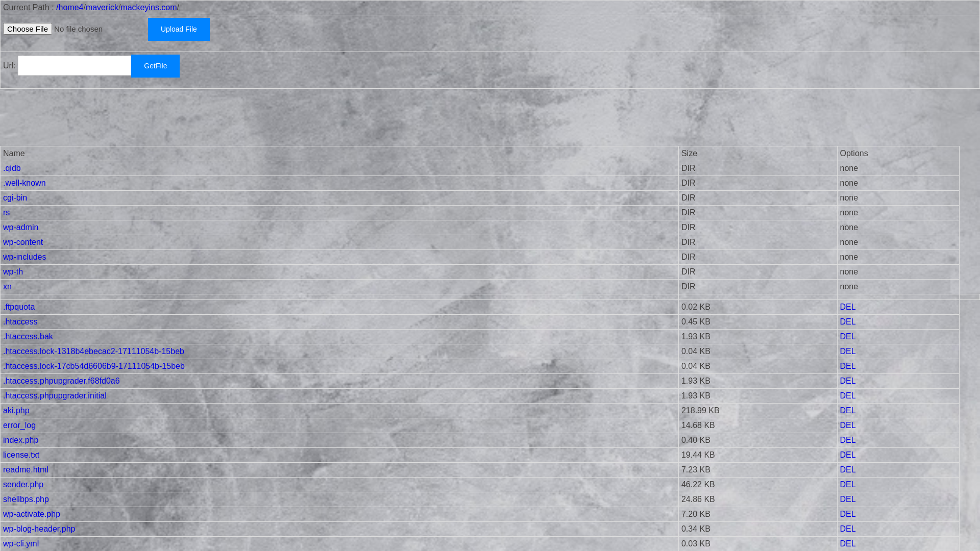 Screenshot of mackeyins.com