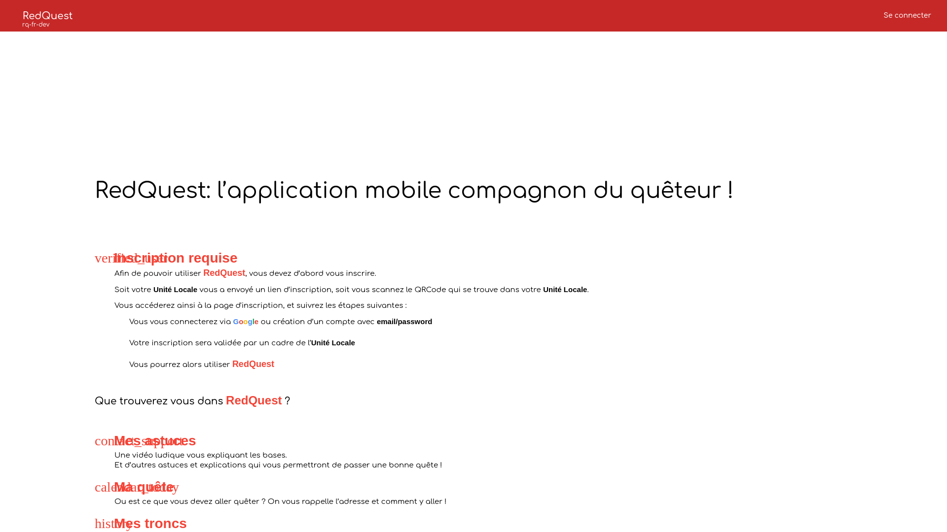 Stored capture of dev.redquest.croix-rouge.fr