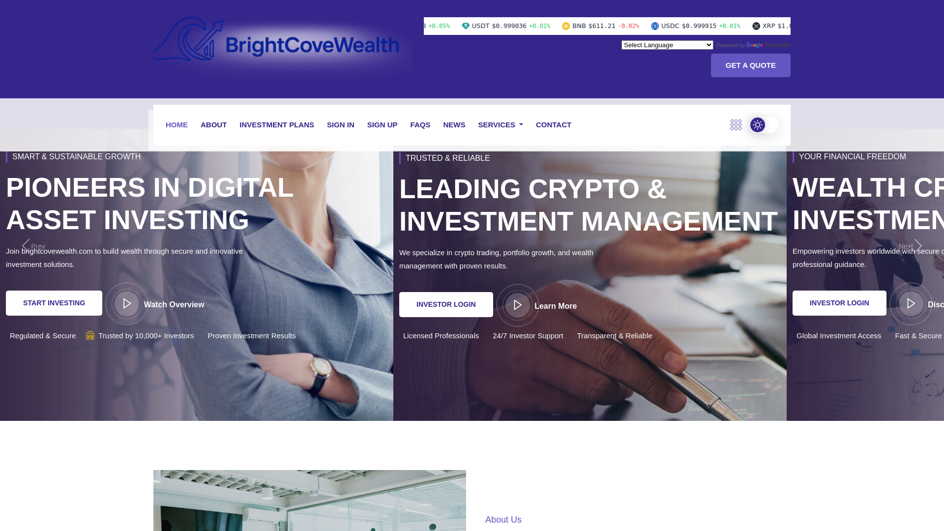 Stored capture of brightcovewealth.com