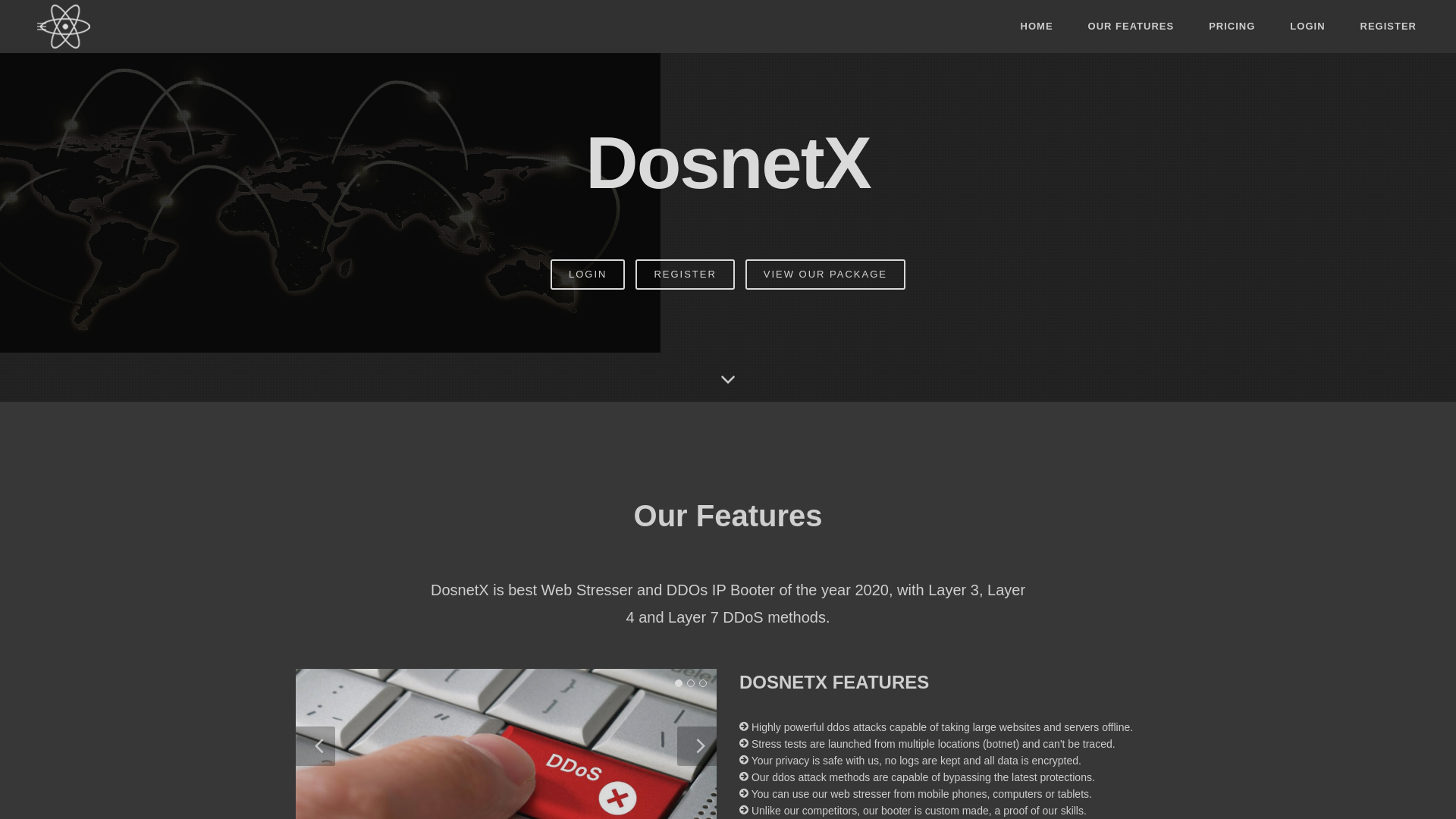 Screenshot of dosnetx.com