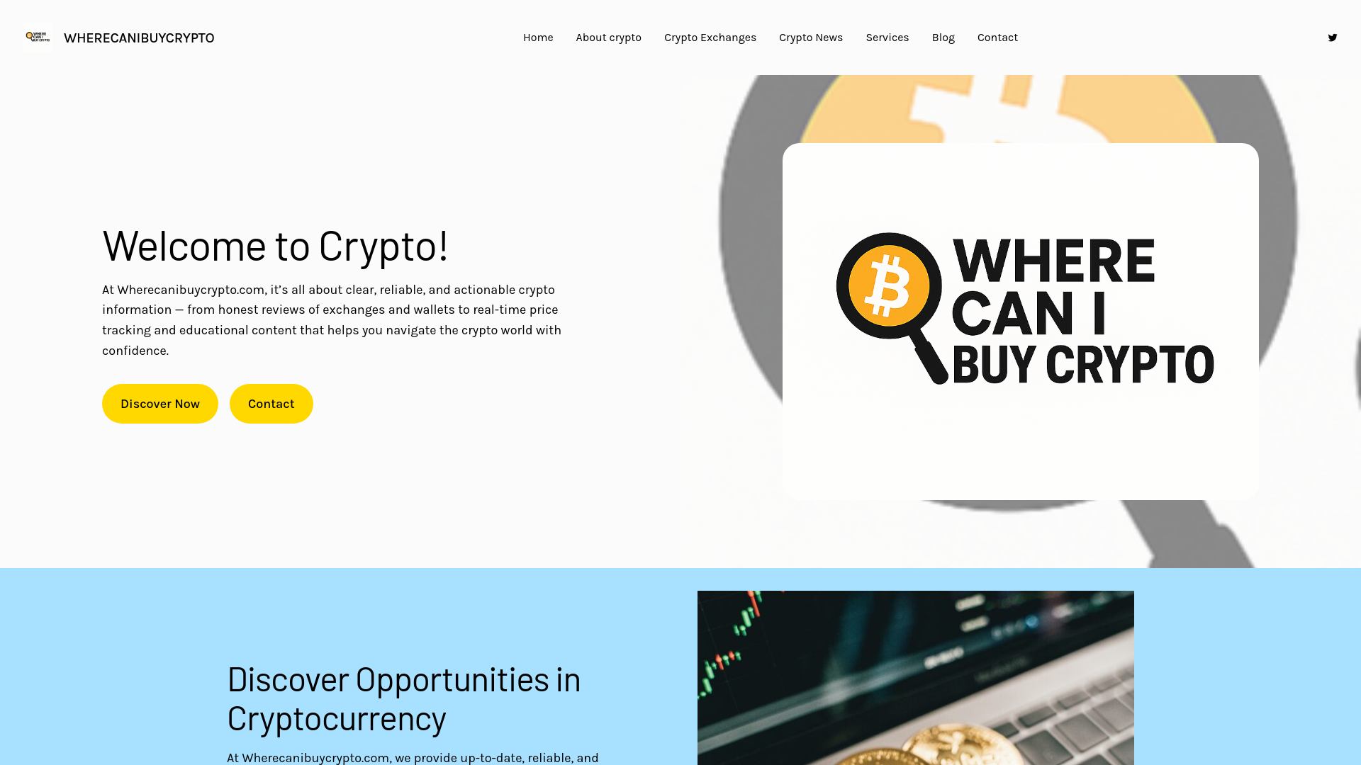 Screenshot of wherecanibuycrypto.com