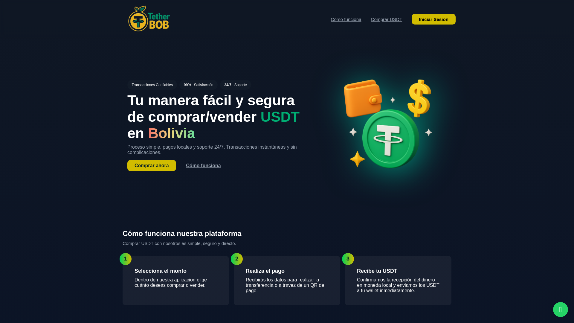 Screenshot of tetherbob.com