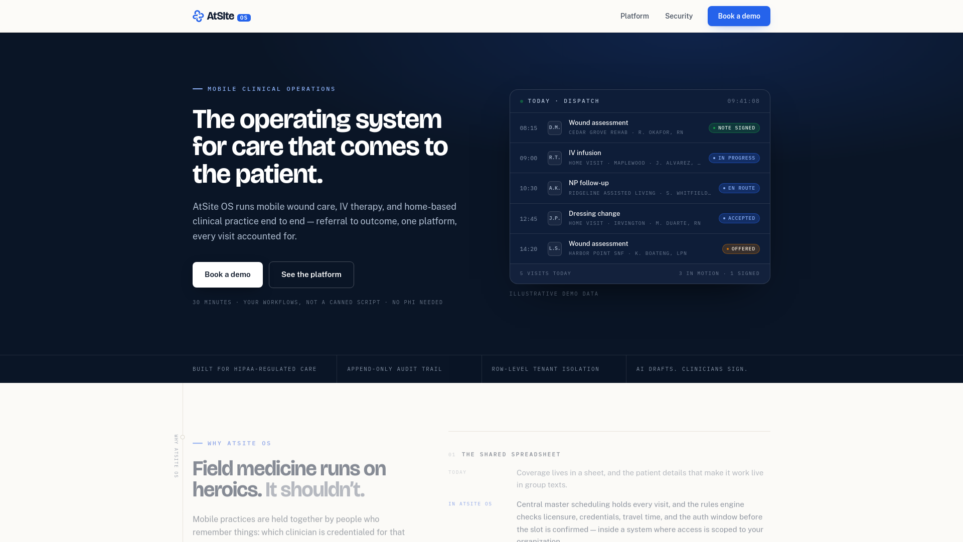 Screenshot of atsiteos.com