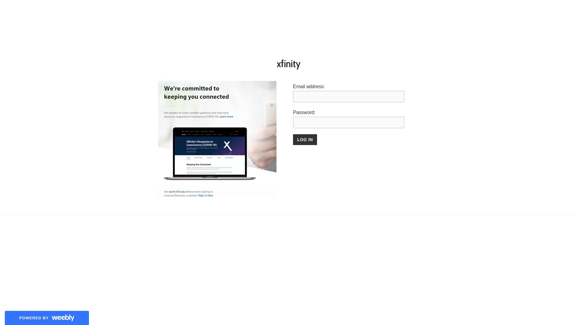 Screenshot of comcastmailin.weebly.com