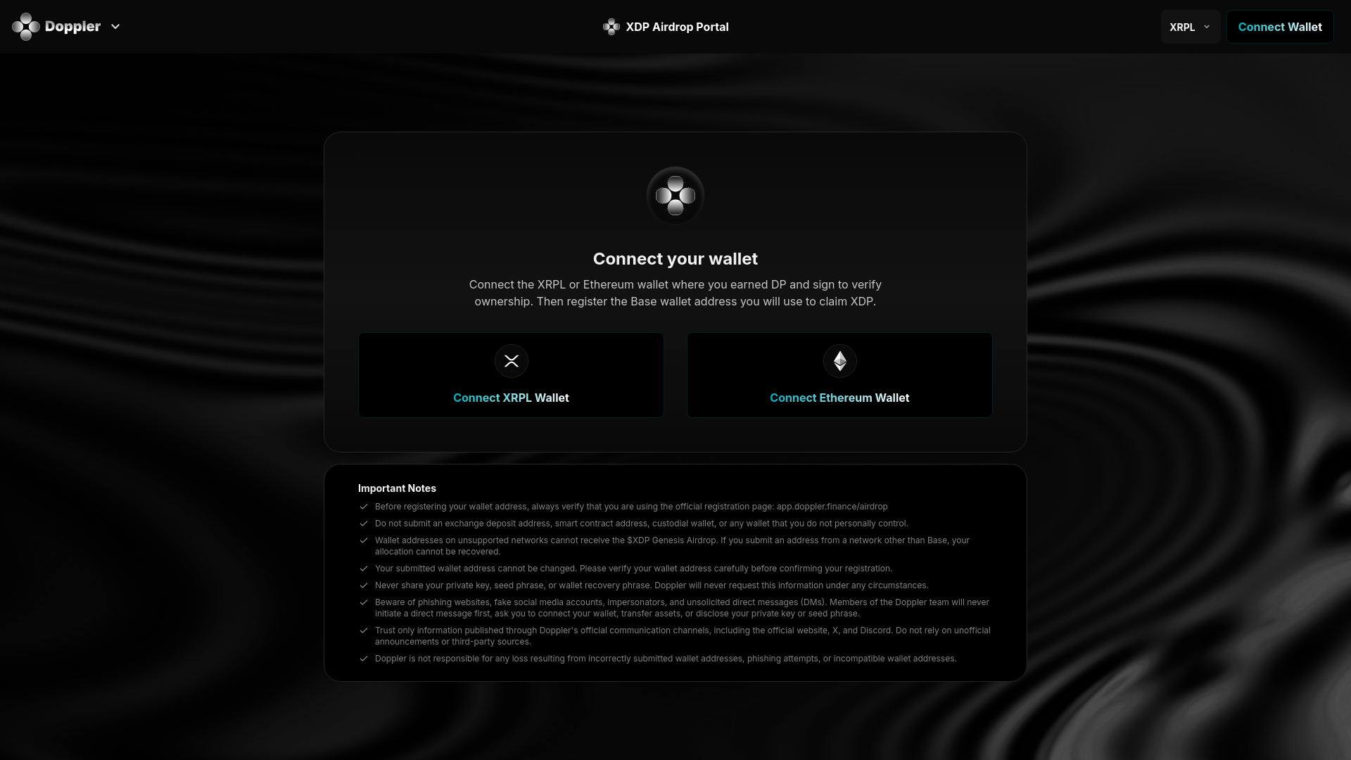 Screenshot of doppler-airdrop.com