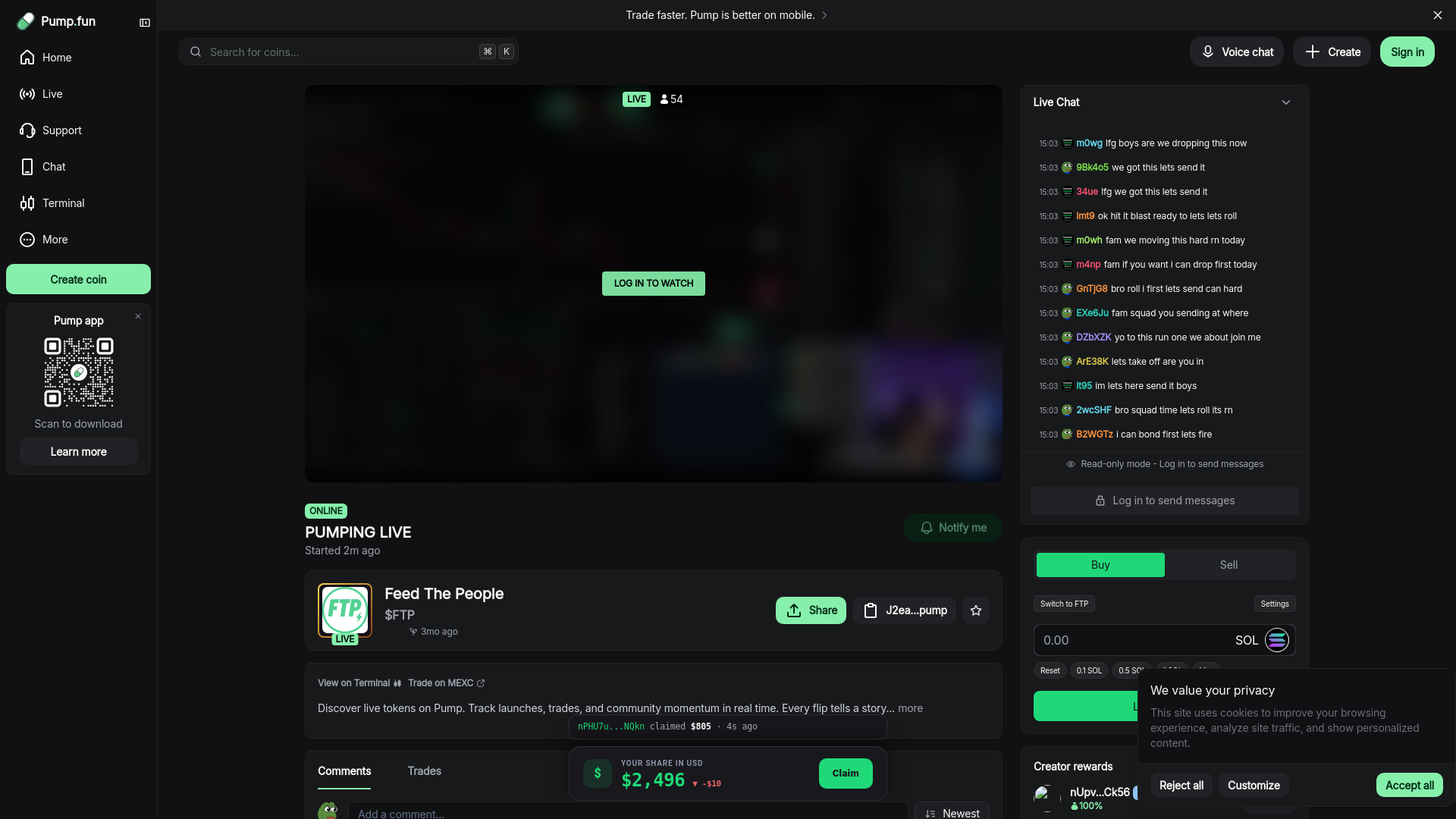 Screenshot of pumlivep.top