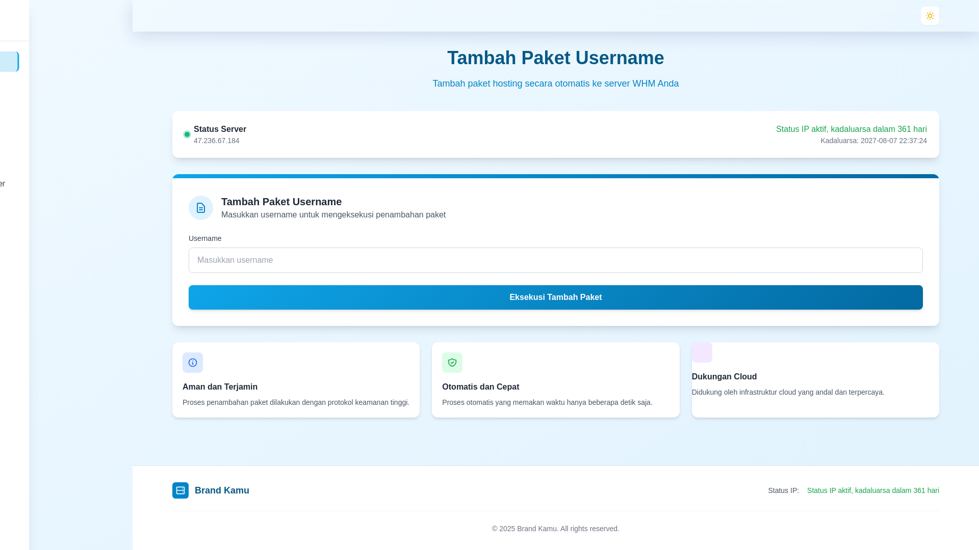 Screenshot of dana-id.websitecare1.biz.id