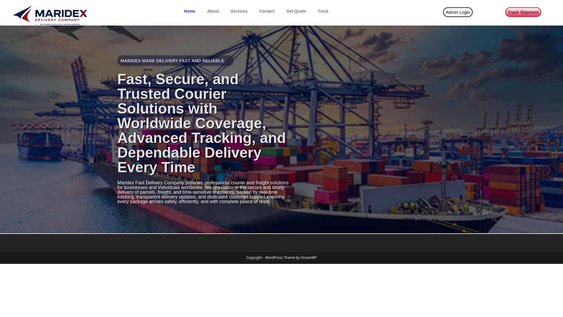 Screenshot of maridexfastdelivery.com