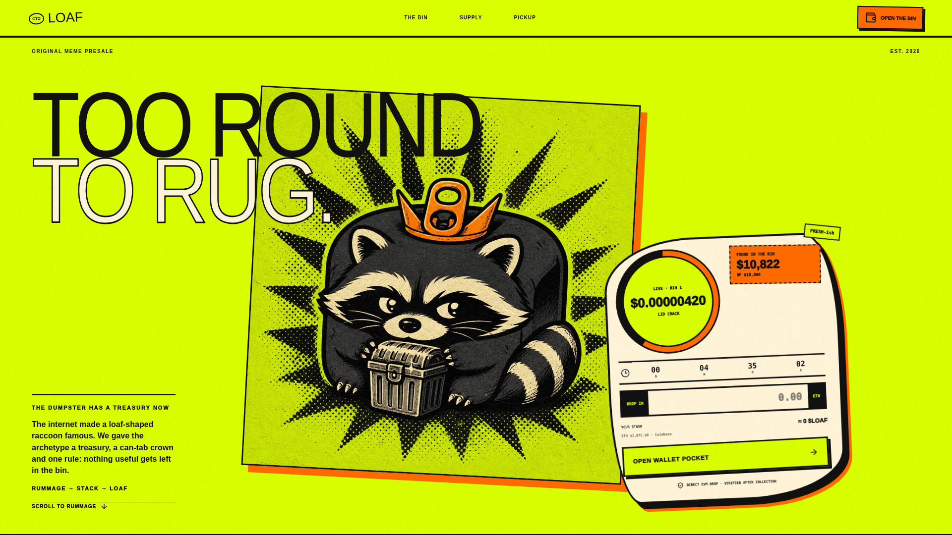 Screenshot of loaf24.com