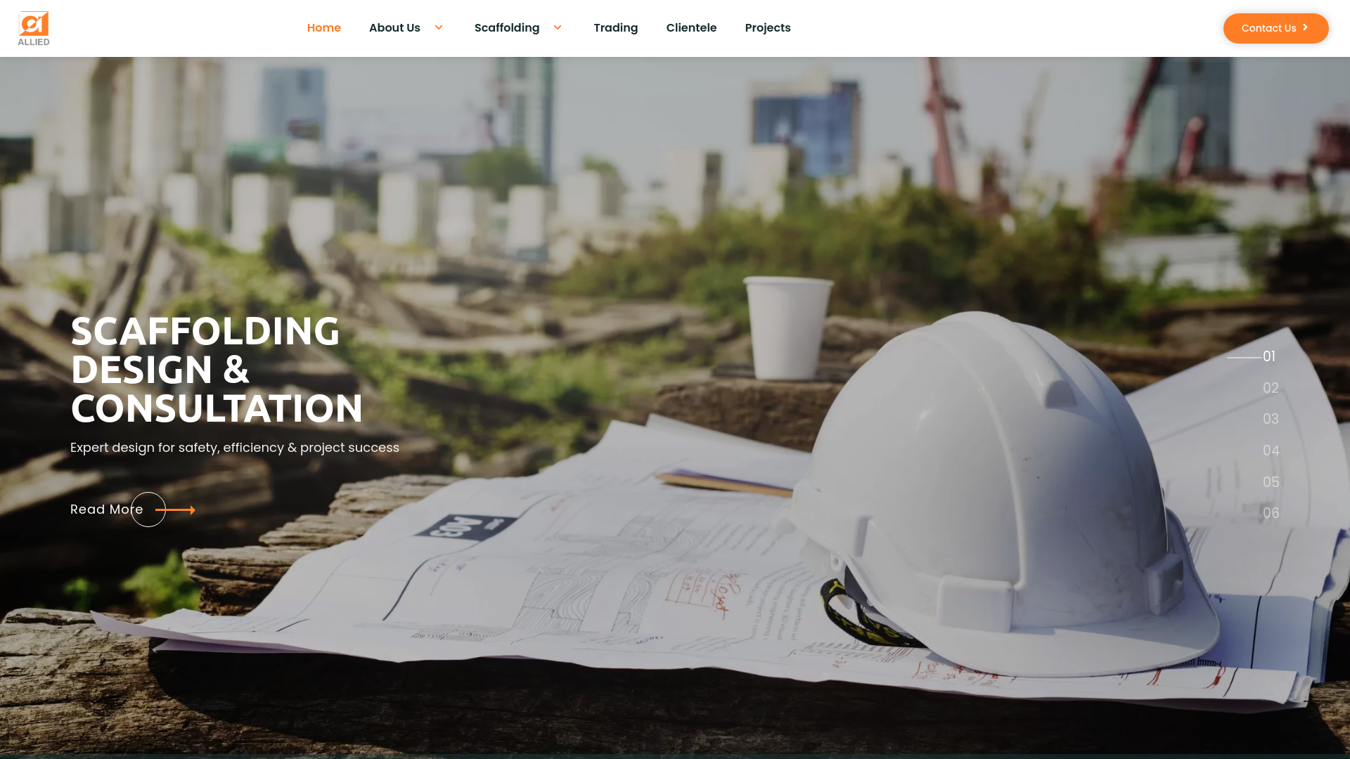Screenshot of alliedmiddleeast.com