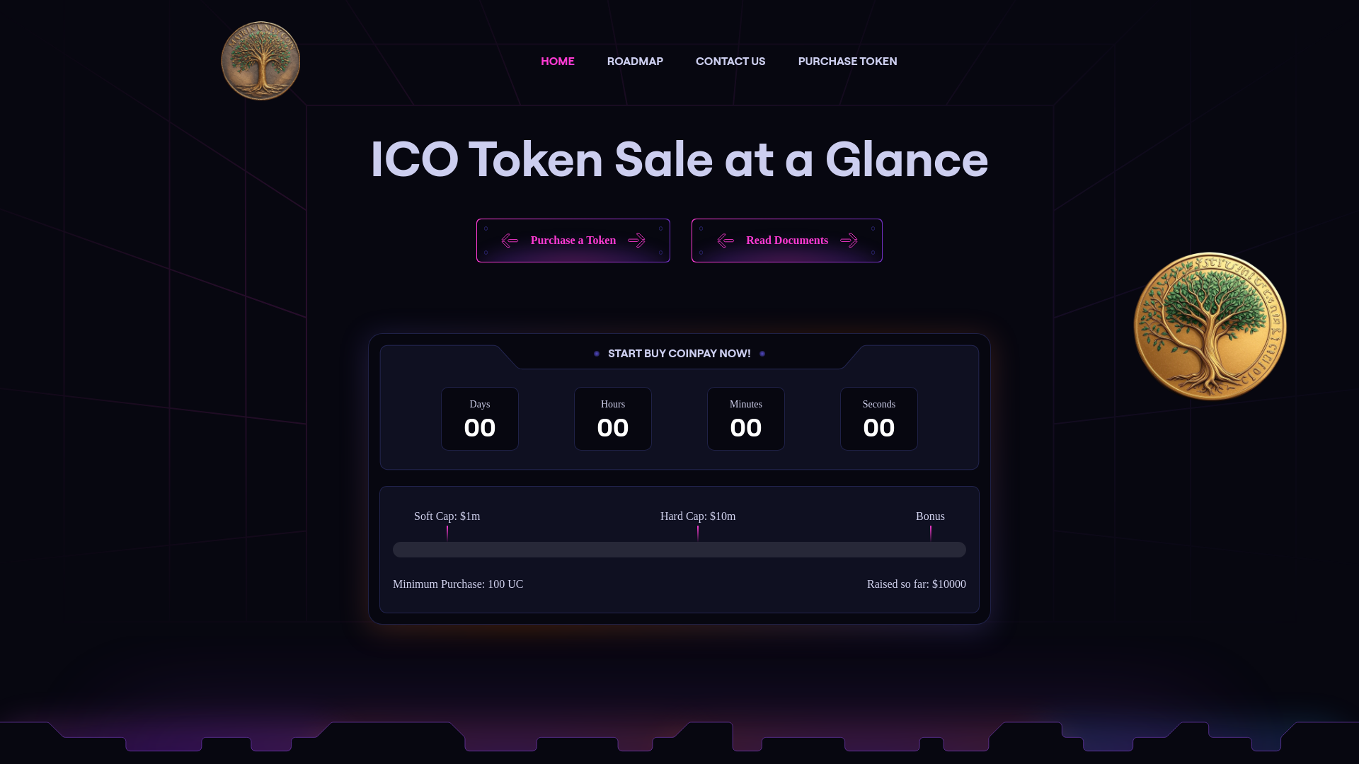 Screenshot of unitycoincrypto.com
