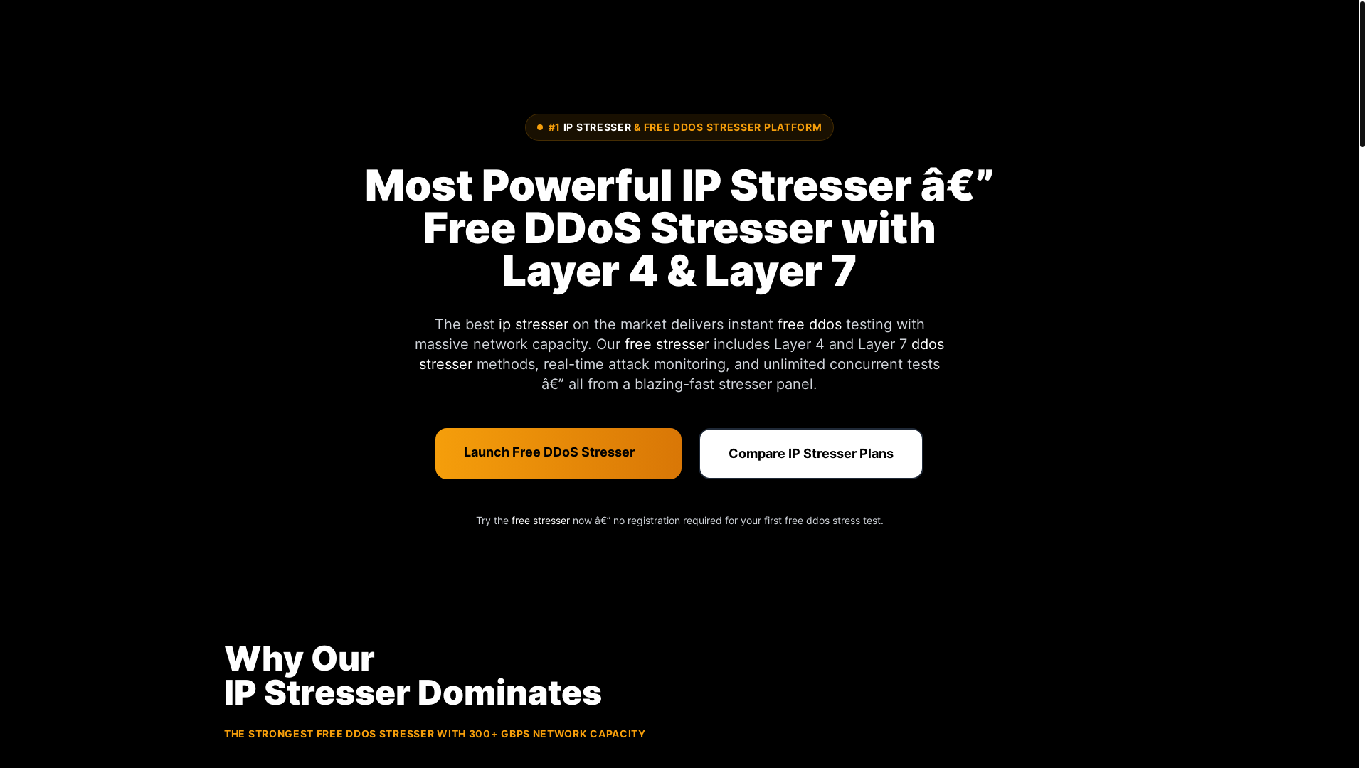 Screenshot of hardstresser.org