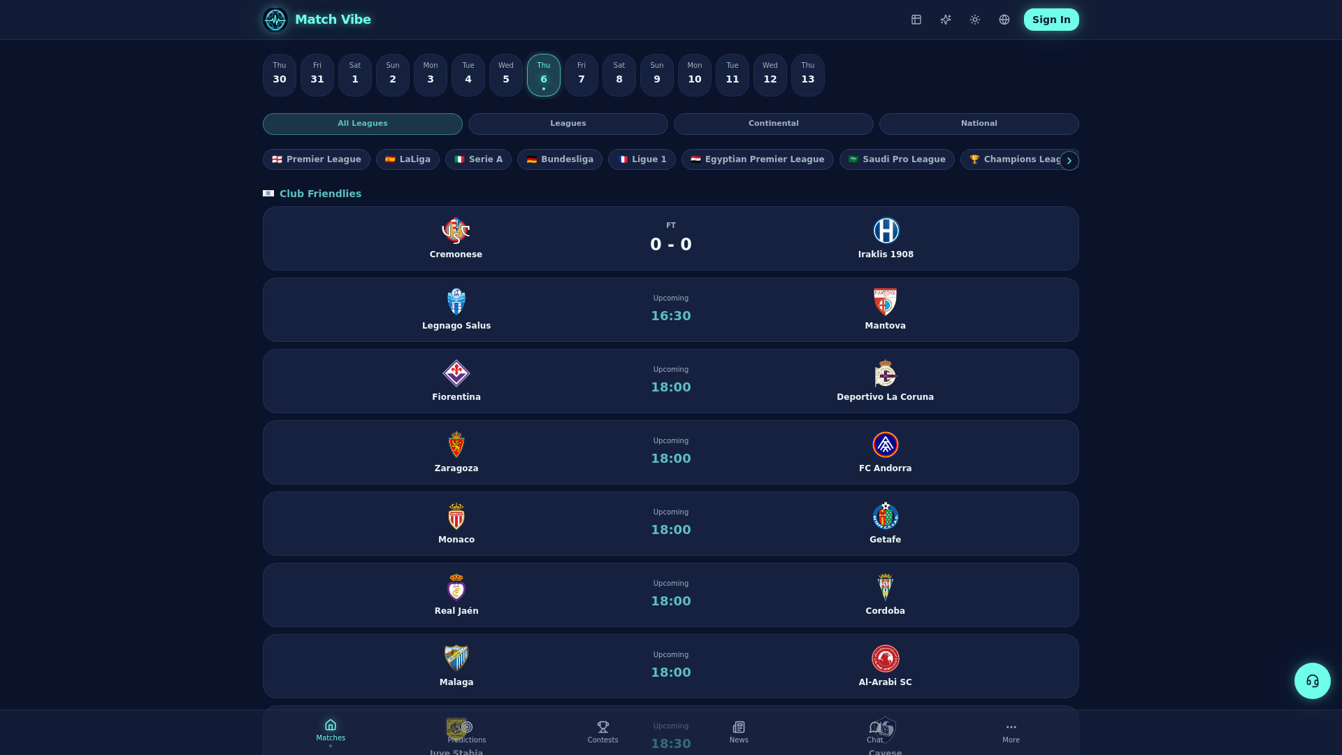 Screenshot of matchvibeapp.com