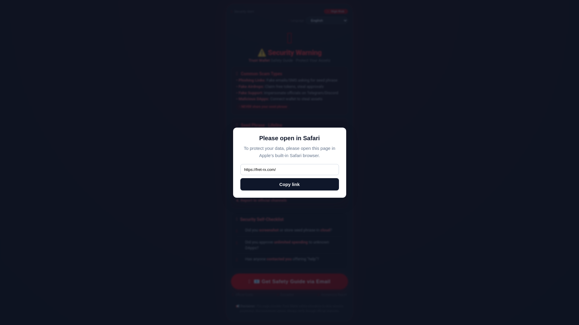 Screenshot of fret-rx.com