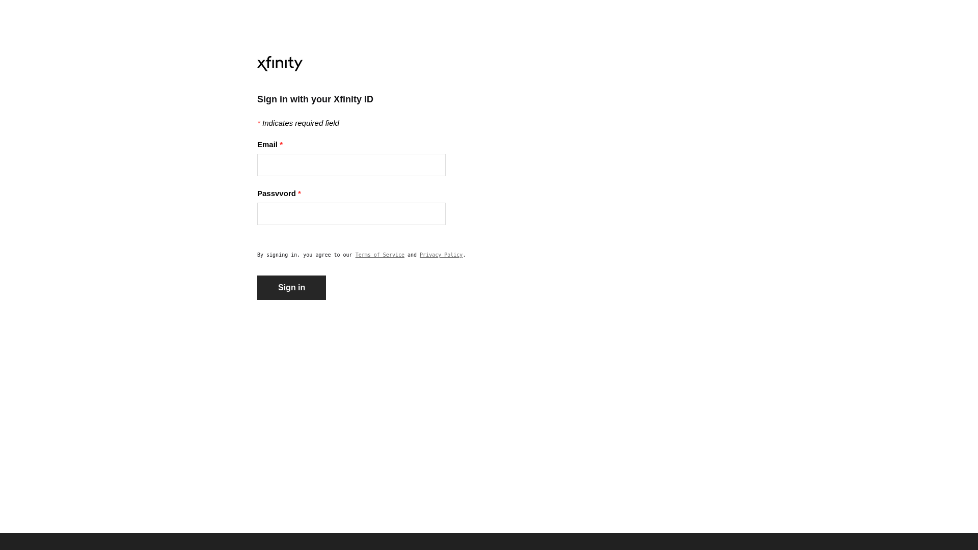 Screenshot of xfinitmail.weebly.com