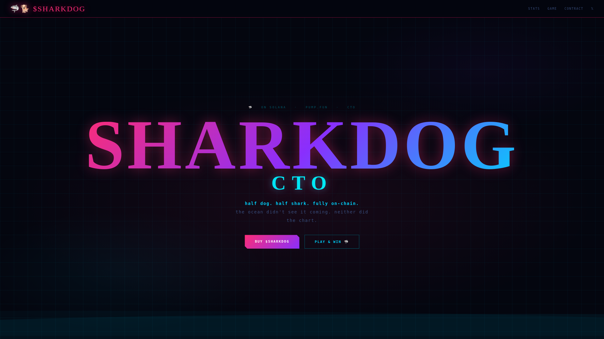 Screenshot of sharkdogsol.com