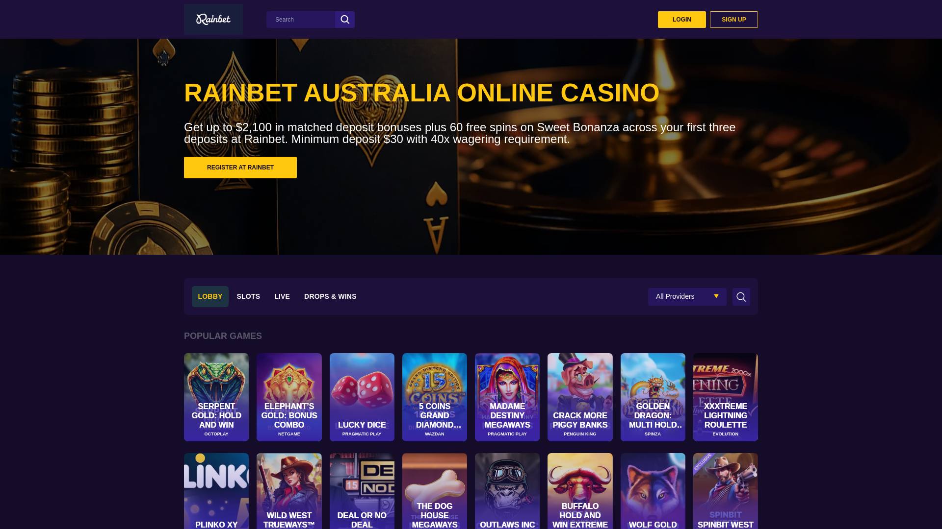 Stored capture of rainbet-aus-vip.pages.dev