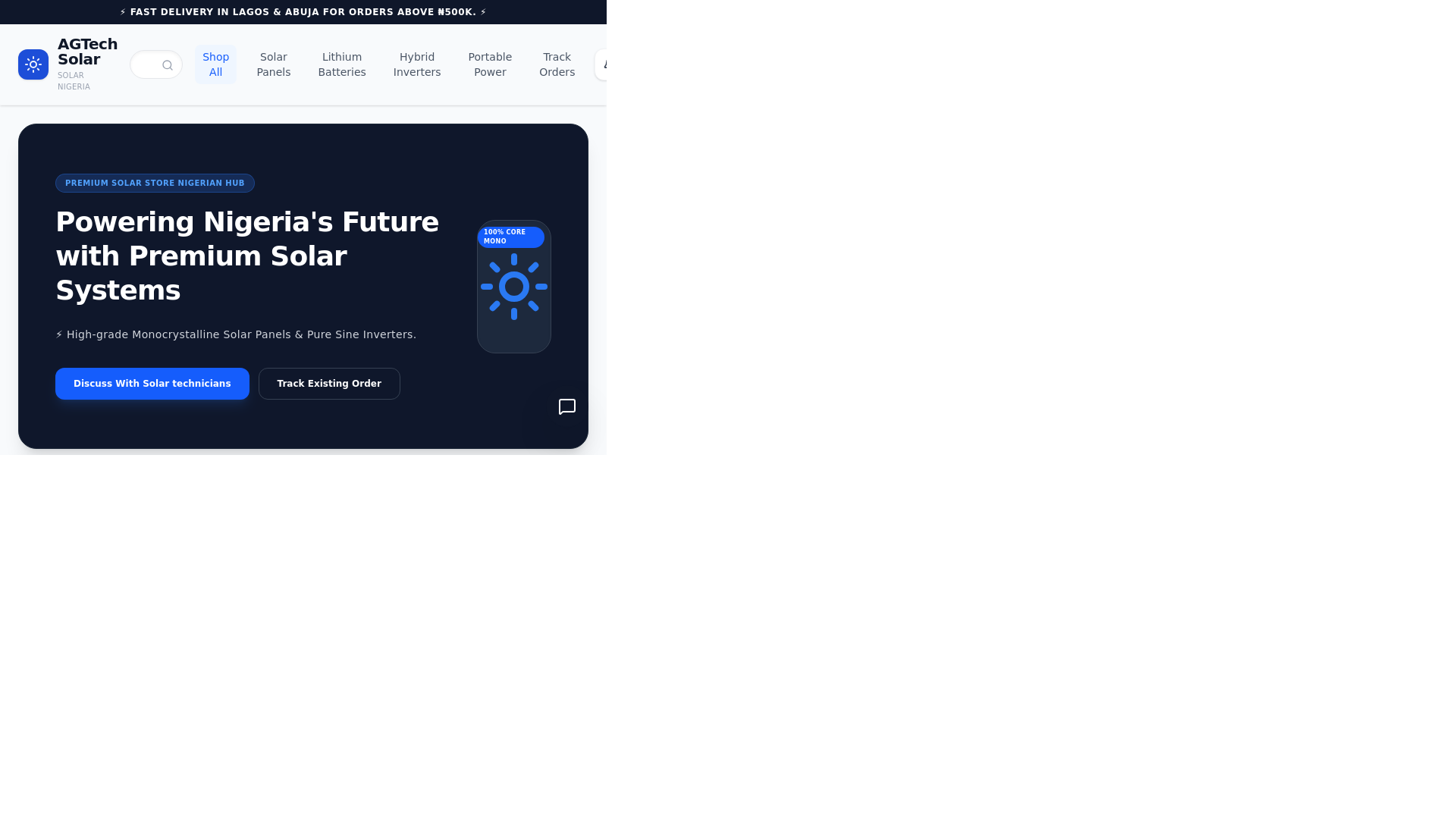 Screenshot of agtechsolar.shop