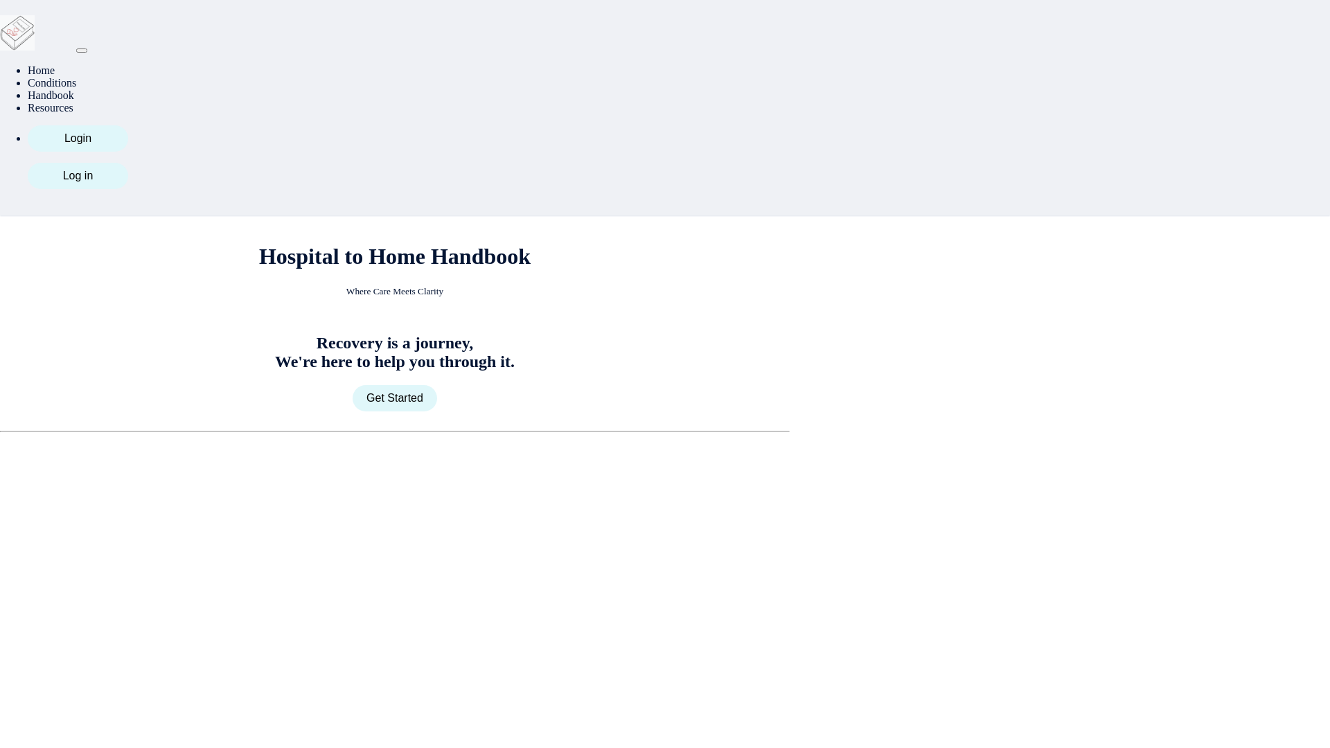 Stored capture of hospitaltohomehandbook.com