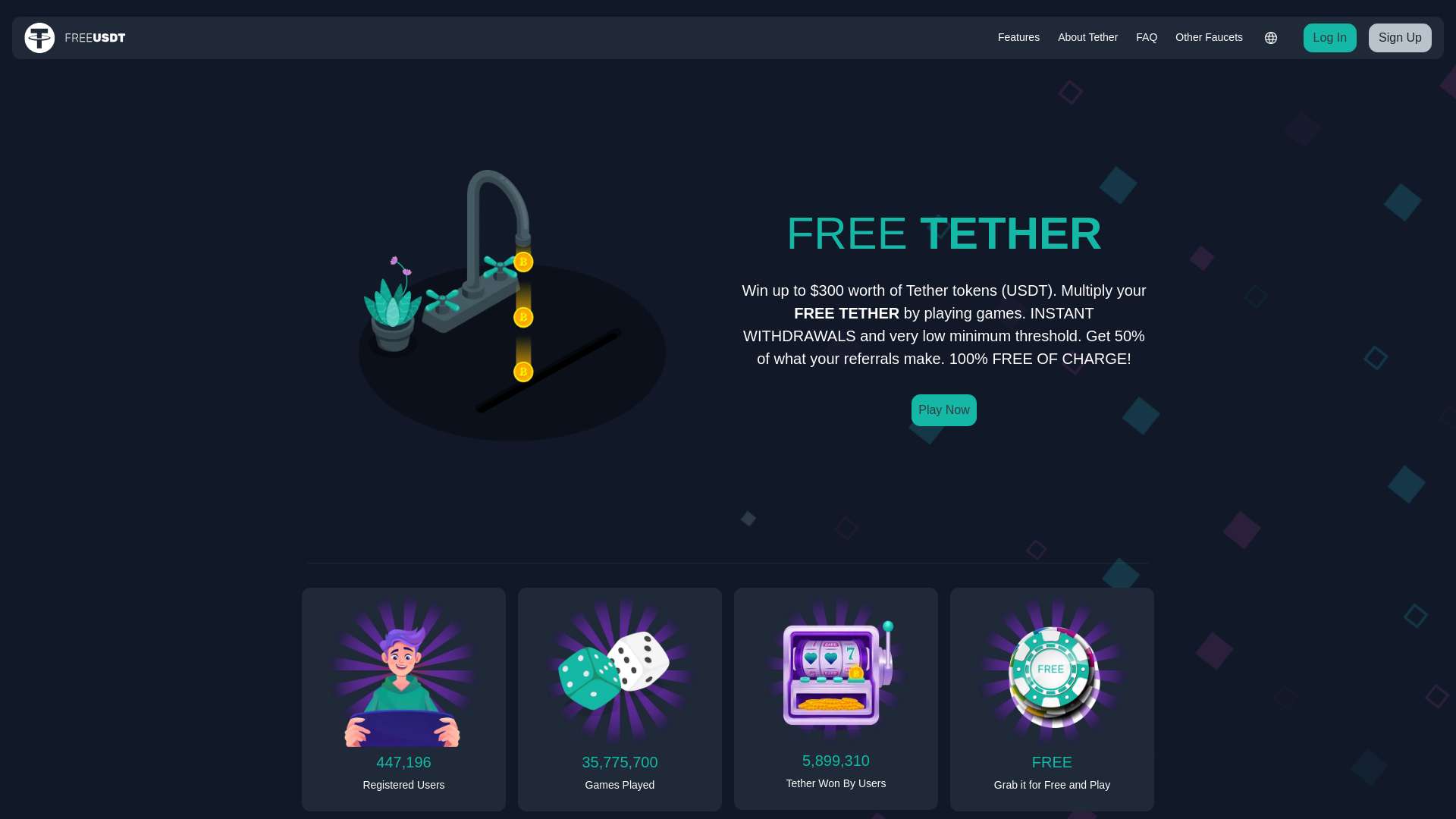 Stored capture of freetether.com
