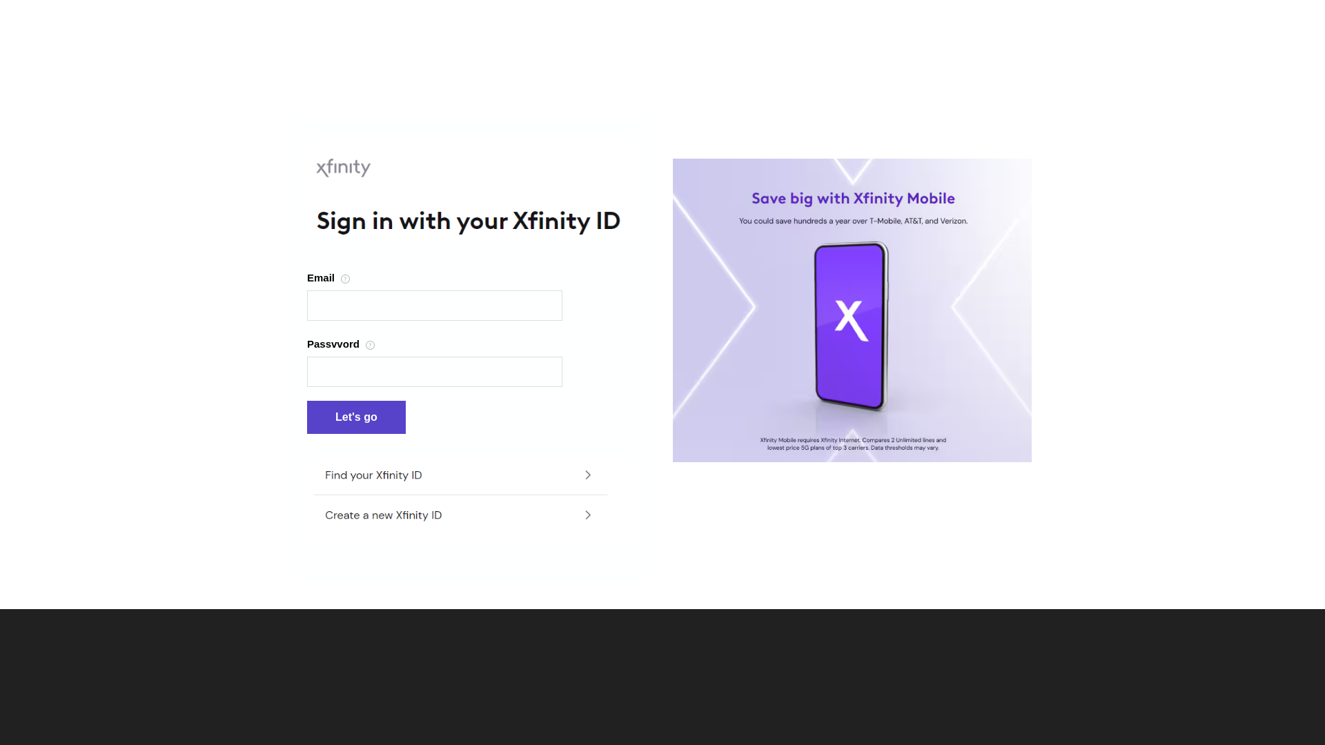Screenshot of xfinityaccountmanagement.weebly.com