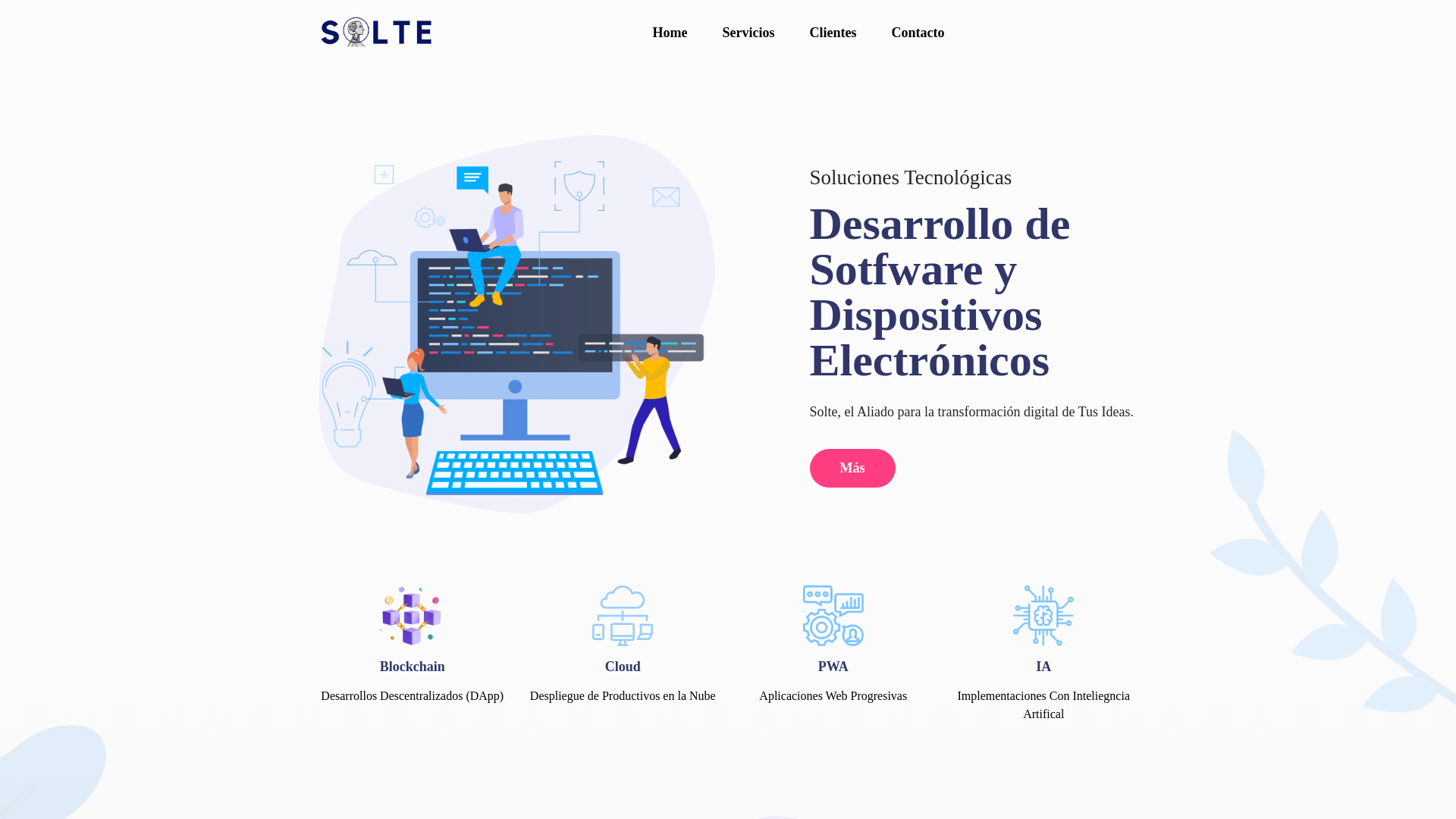 Screenshot of solteca.net