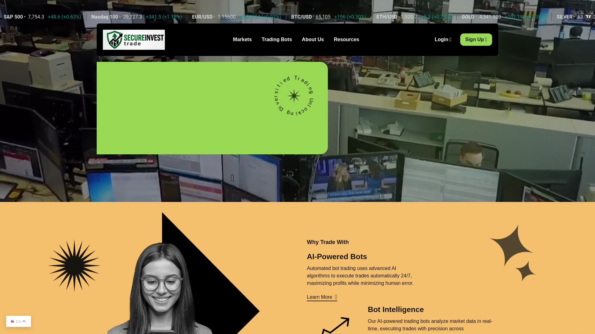 Screenshot of secureinvest.rivertrustinc.com