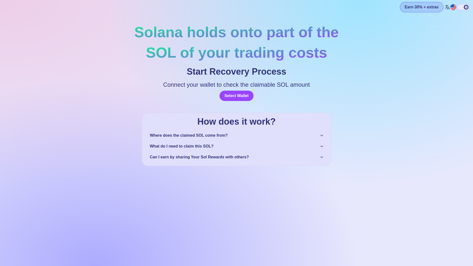 Screenshot of yoursolrewards.com