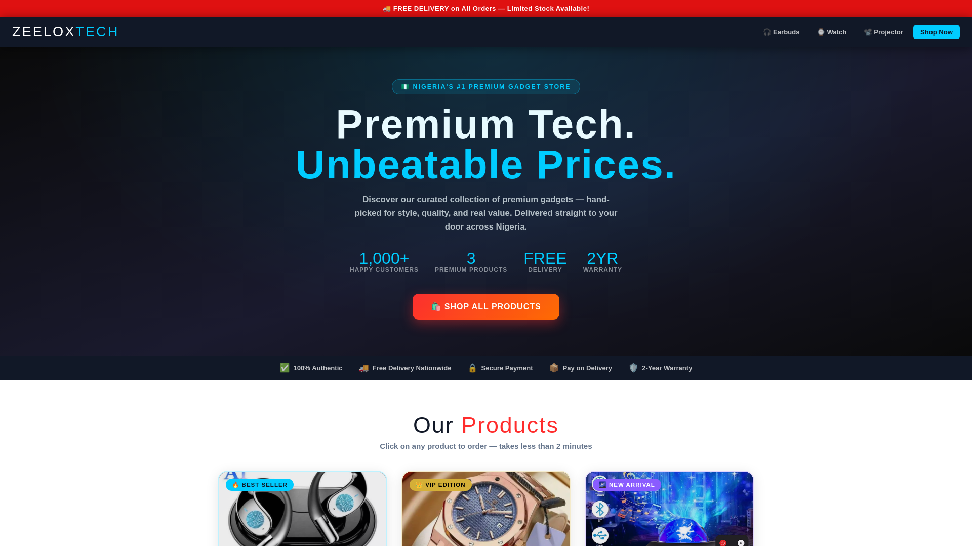 Screenshot of zeeloxtech.com.ng