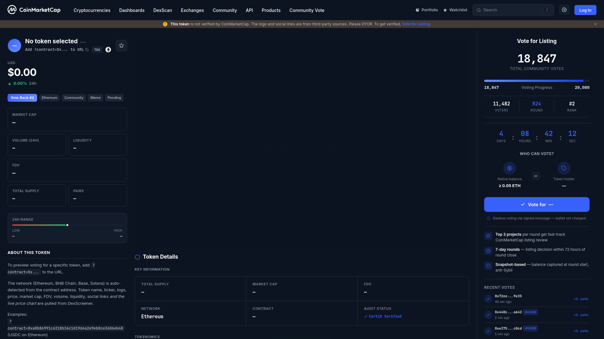 Screenshot of coincapmarketlistinghub-ui.netlify.app