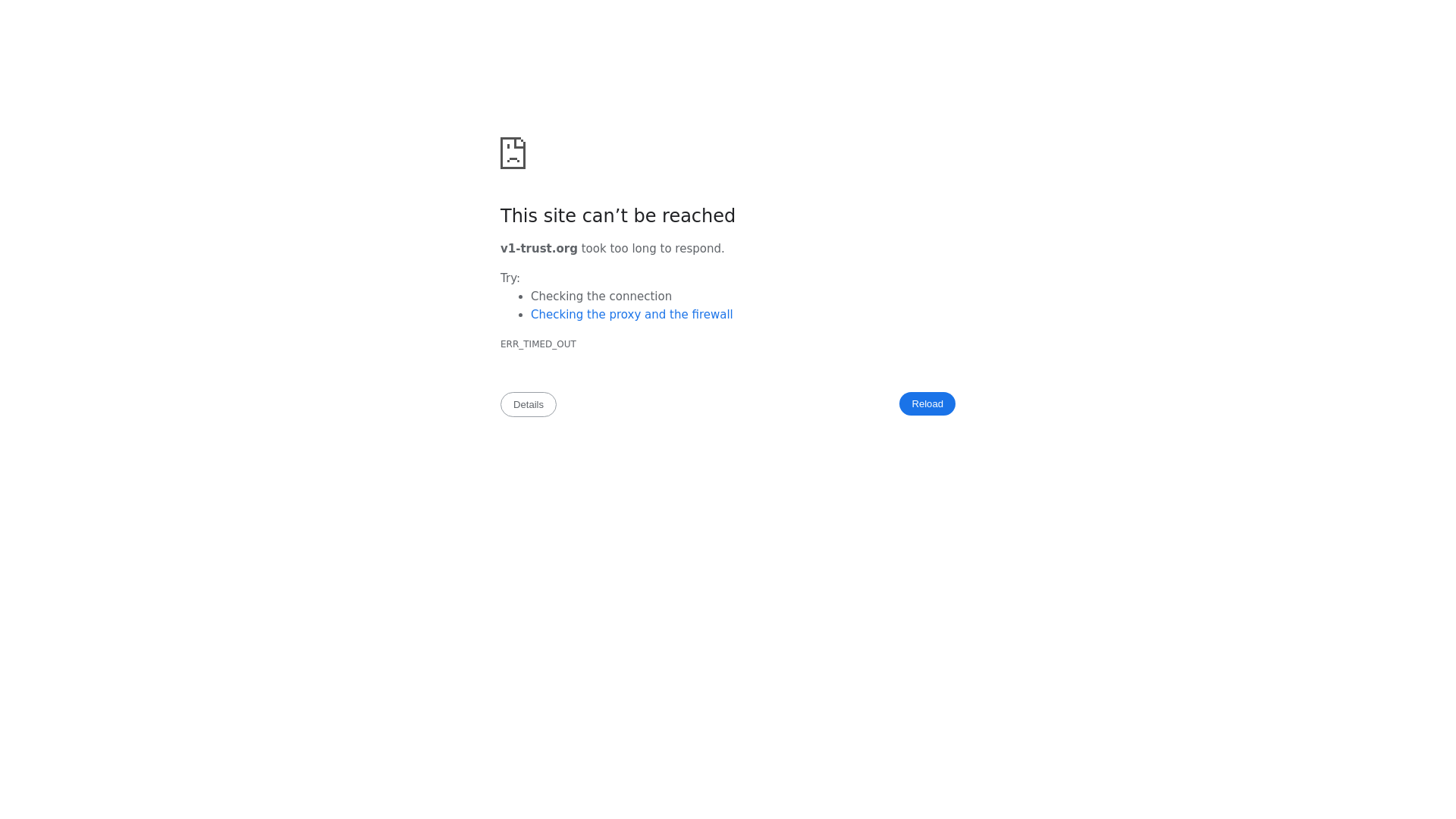 Screenshot of v1-trust.org